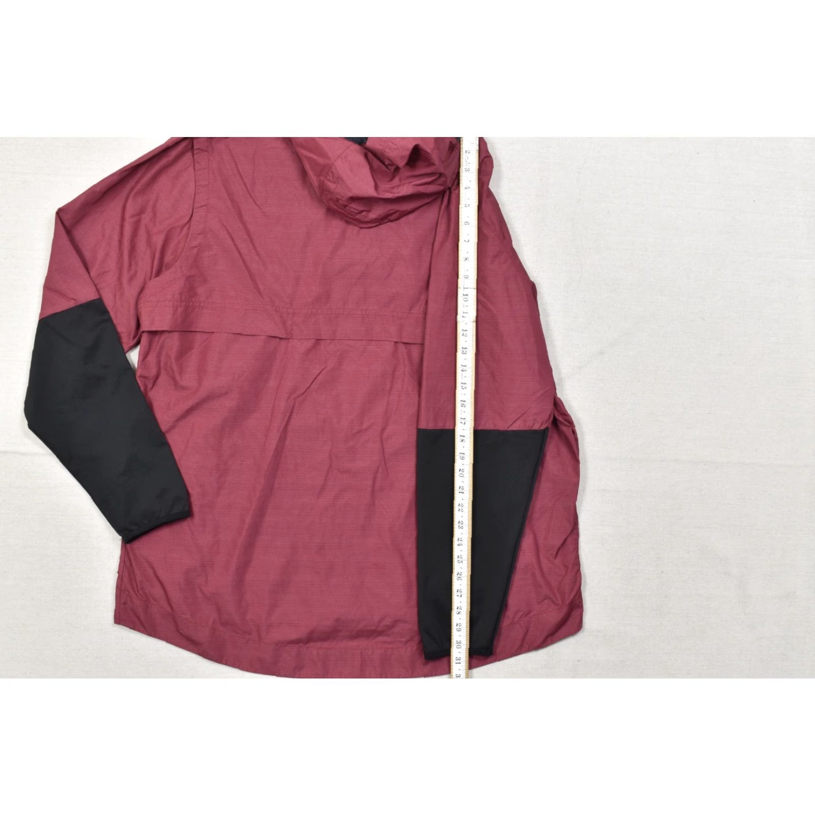 Nike Nike Men's 2XL Hooded Windbreaker Jacket Nylon Zip 1/4 Red Black Sleeves Logo Mid-Length Size US XXL / EU 58 / 5 - 4 Thumbnail