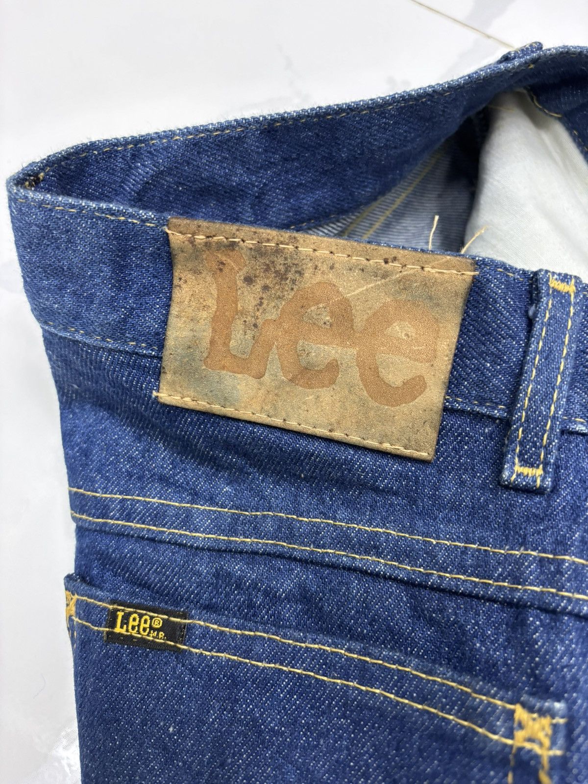Lee Lee Riders 🇺🇸 Vintage Good Condition Blue Denim Jeans Size US 28 / EU 44 - 12 Thumbnail
