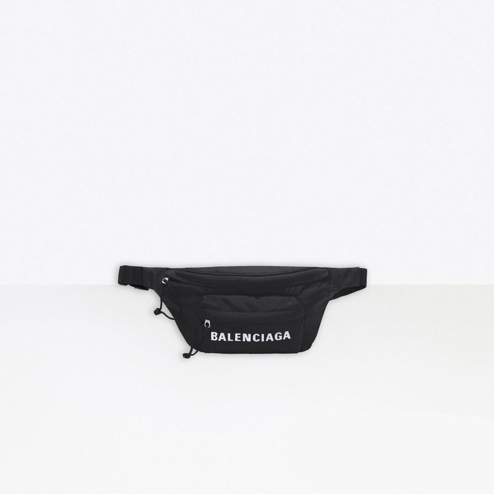 Balenciaga o1in1g0125 Size: OS / Wheel Beltpack in Black Size ONE SIZE - 1 Thumbnail