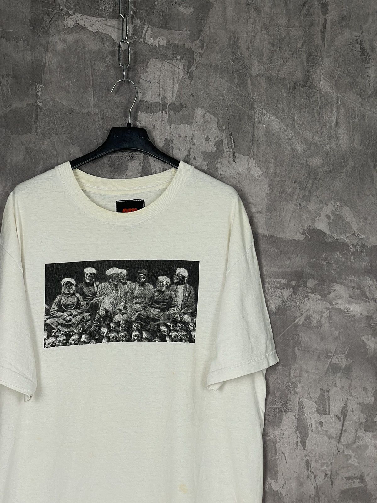 Vintage Skull Y2K Distressed Punk Metal Skull Logo Trashed T shirt Size US L / EU 52-54 / 3 - 4 Thumbnail