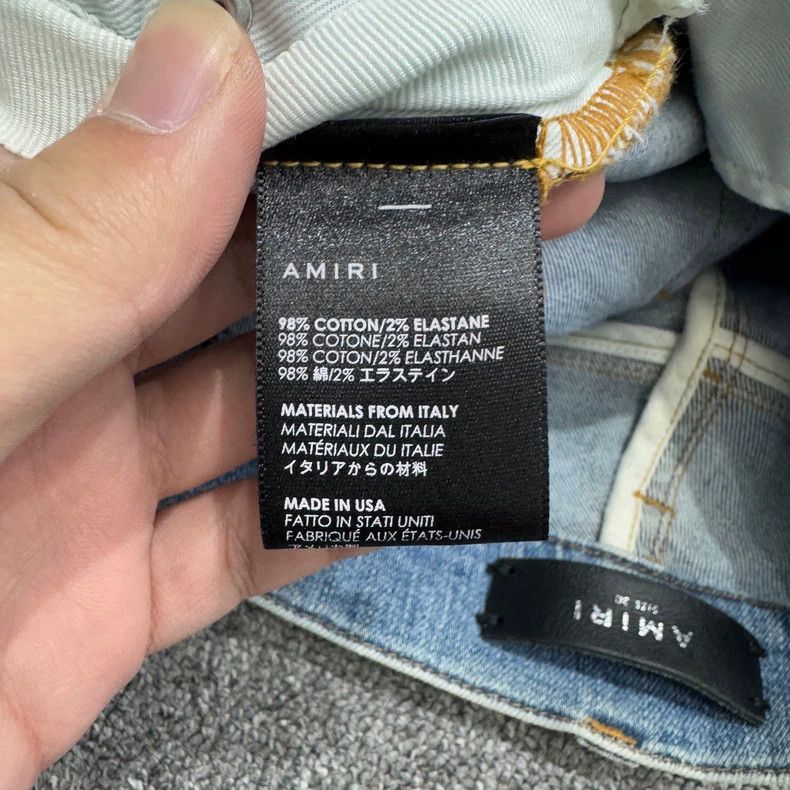 Amiri Amiri Ink Vintage Destroyed Denim Pants Size US 30 / EU 46 - 5 Thumbnail
