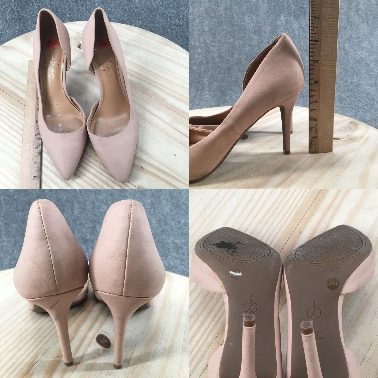 Jessica Simpson Jessica Simpson High Heels Womens 9.5 M Pointed Toe Stiletto Slip On Pump Pink Size US 10 / IT 40 - 8 Thumbnail