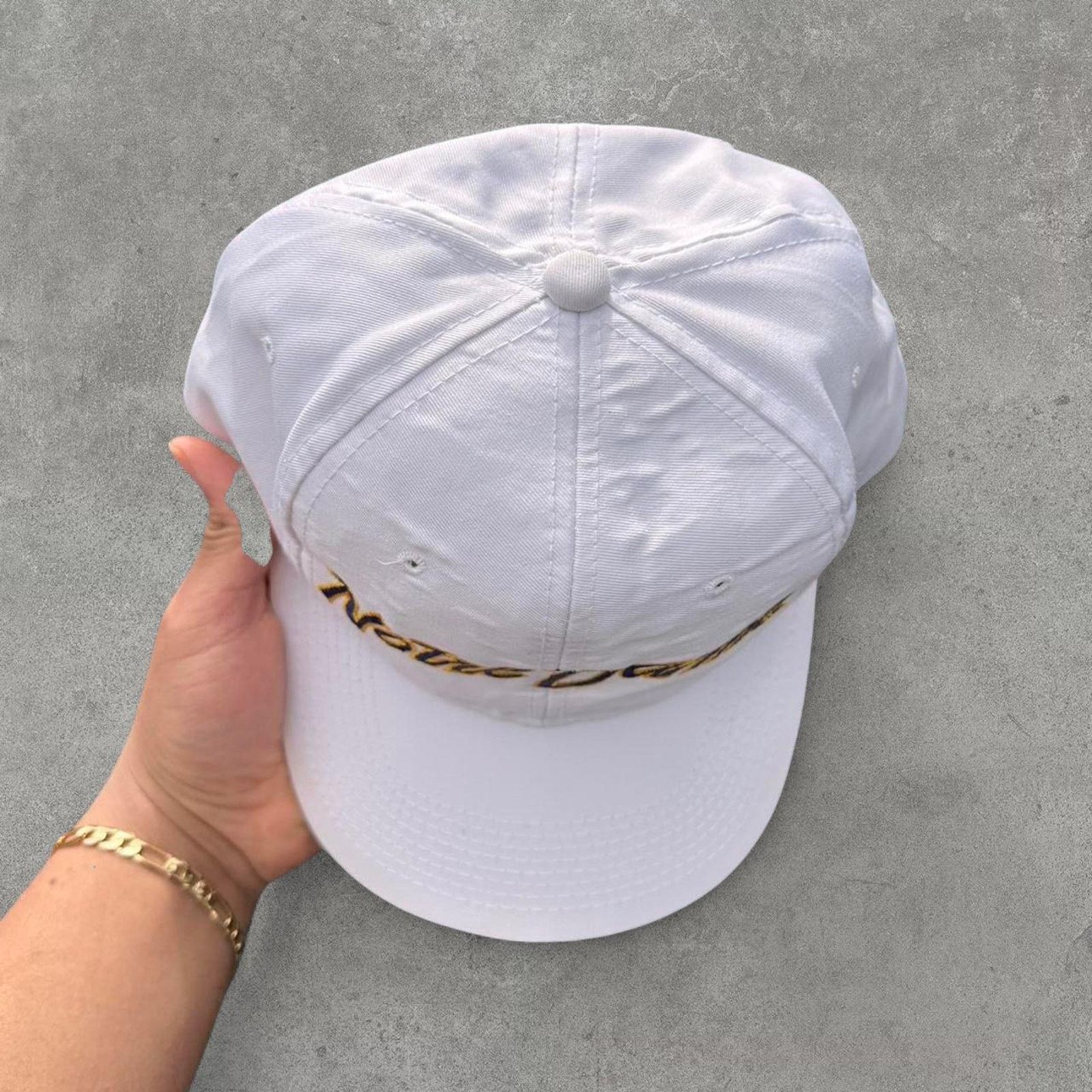 Sports Specialties × Vintage Vintage Notre Dame Sport Specialties Script SnapBack Hat Size ONE SIZE - 3 Thumbnail