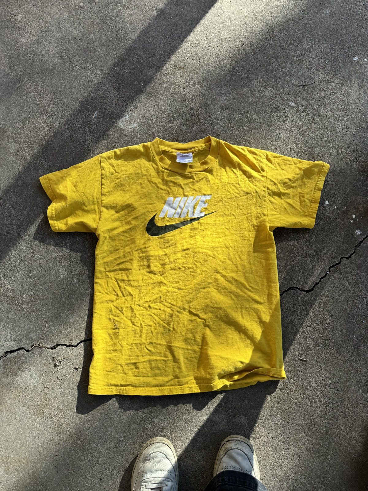 Nike × Vintage Vintage basic nike yellow tee Size US M / EU 48-50 / 2 - 1 Thumbnail