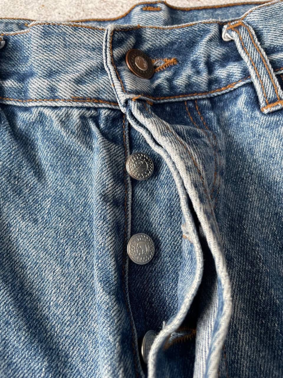 Peak Performance × Vintage Vintage Peak Performance Washed Blue Denim Baggy Pants Y2K Size US 34 / EU 50 - 8 Thumbnail