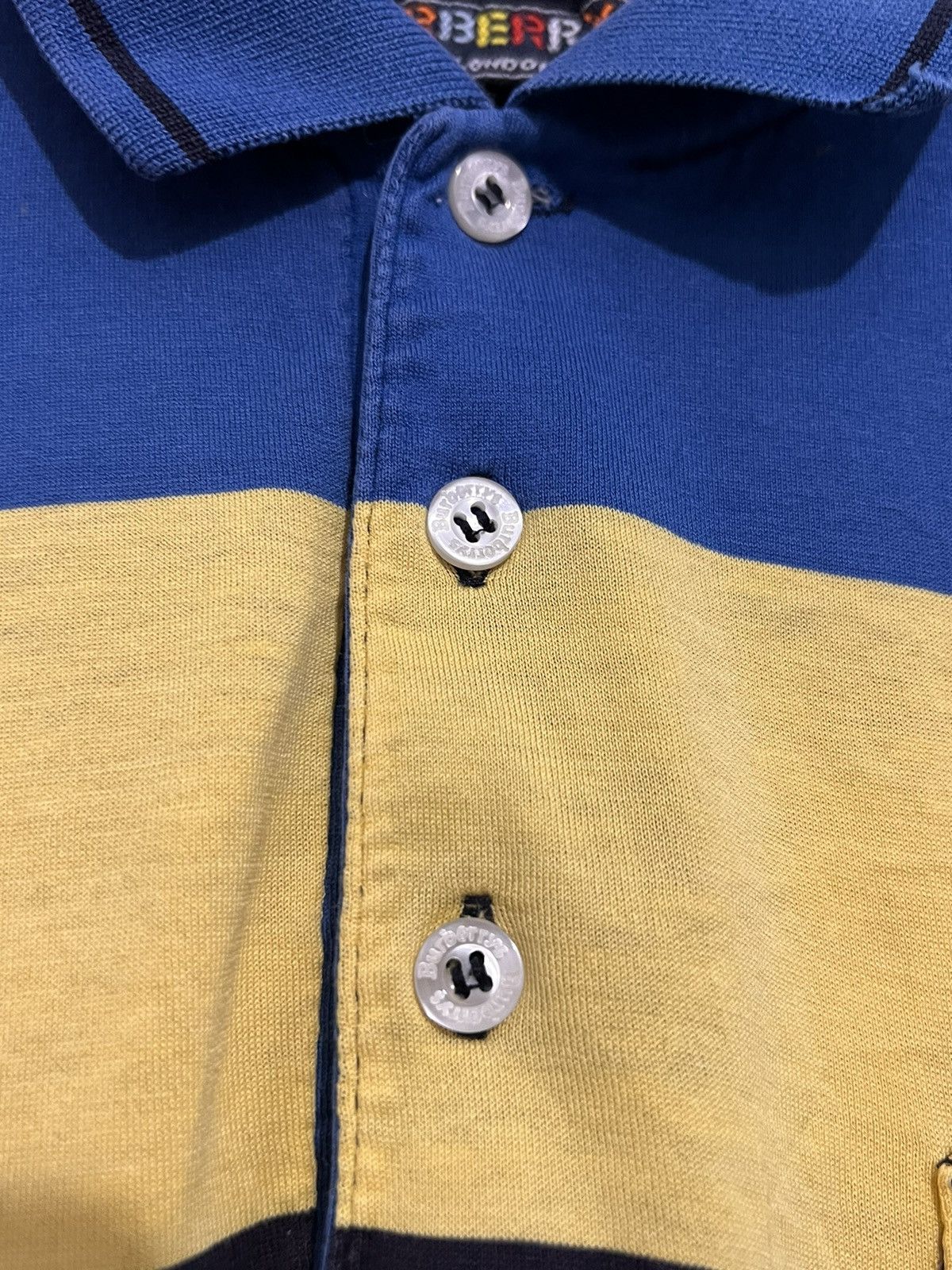 Burberry Vintage 80s Burberrys Vintage Striped Polo Shirt Small Hype Size US S / EU 44-46 / 1 - 7 Thumbnail