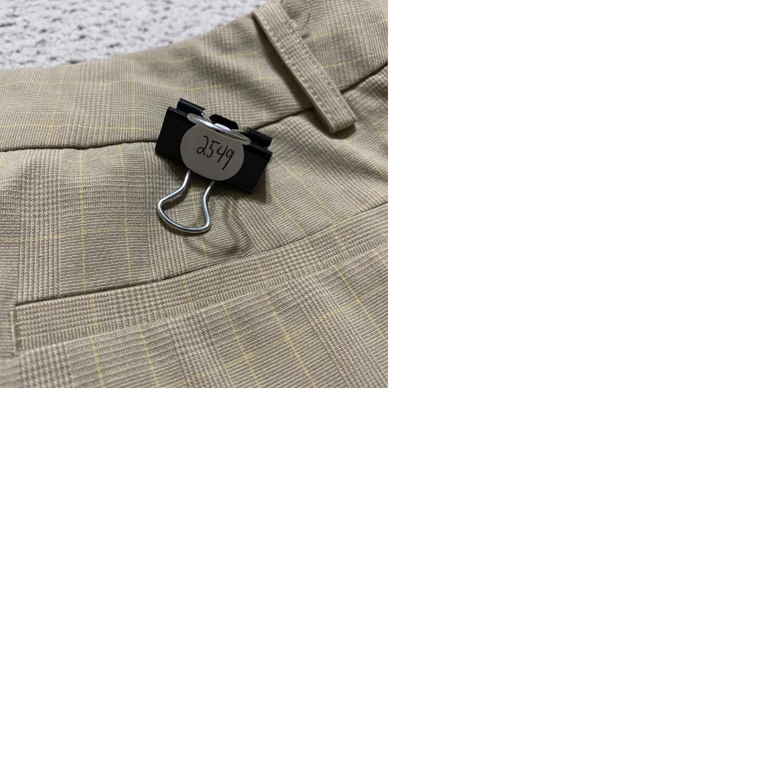 Apt. 9 Apt. 9 Womens Pants Beige Plaid Wide-Leg Cropped High Rise 12 Casual Business Travel Distinctive Pockets Womens Size 34" / US 12 / IT 48 - 9 Thumbnail