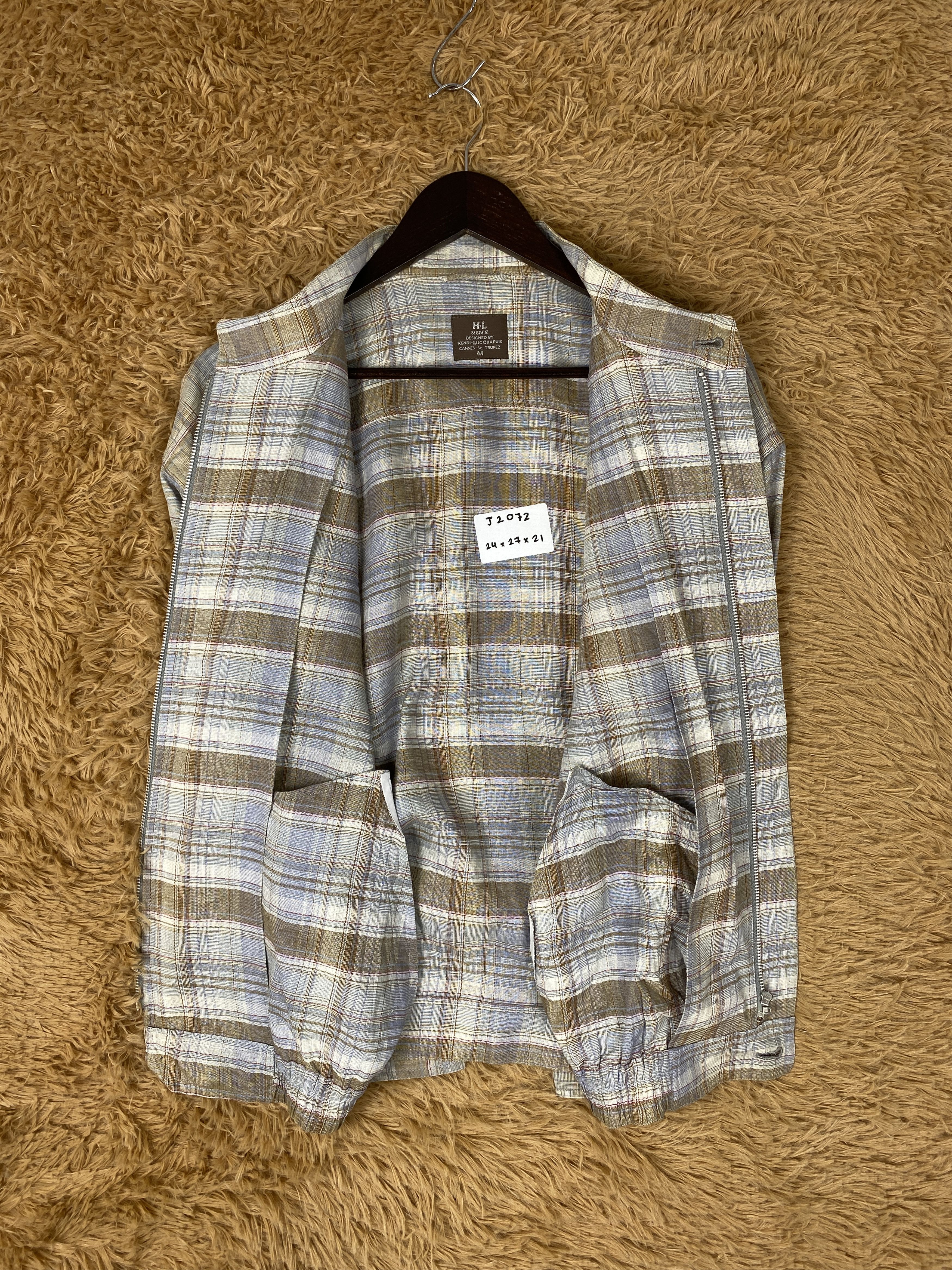 Japanese Brand × Vintage Vintage Henri-Luc Chapuis Checked 90s Design Flannel Jacket Size US M / EU 48-50 / 2 - 7 Thumbnail