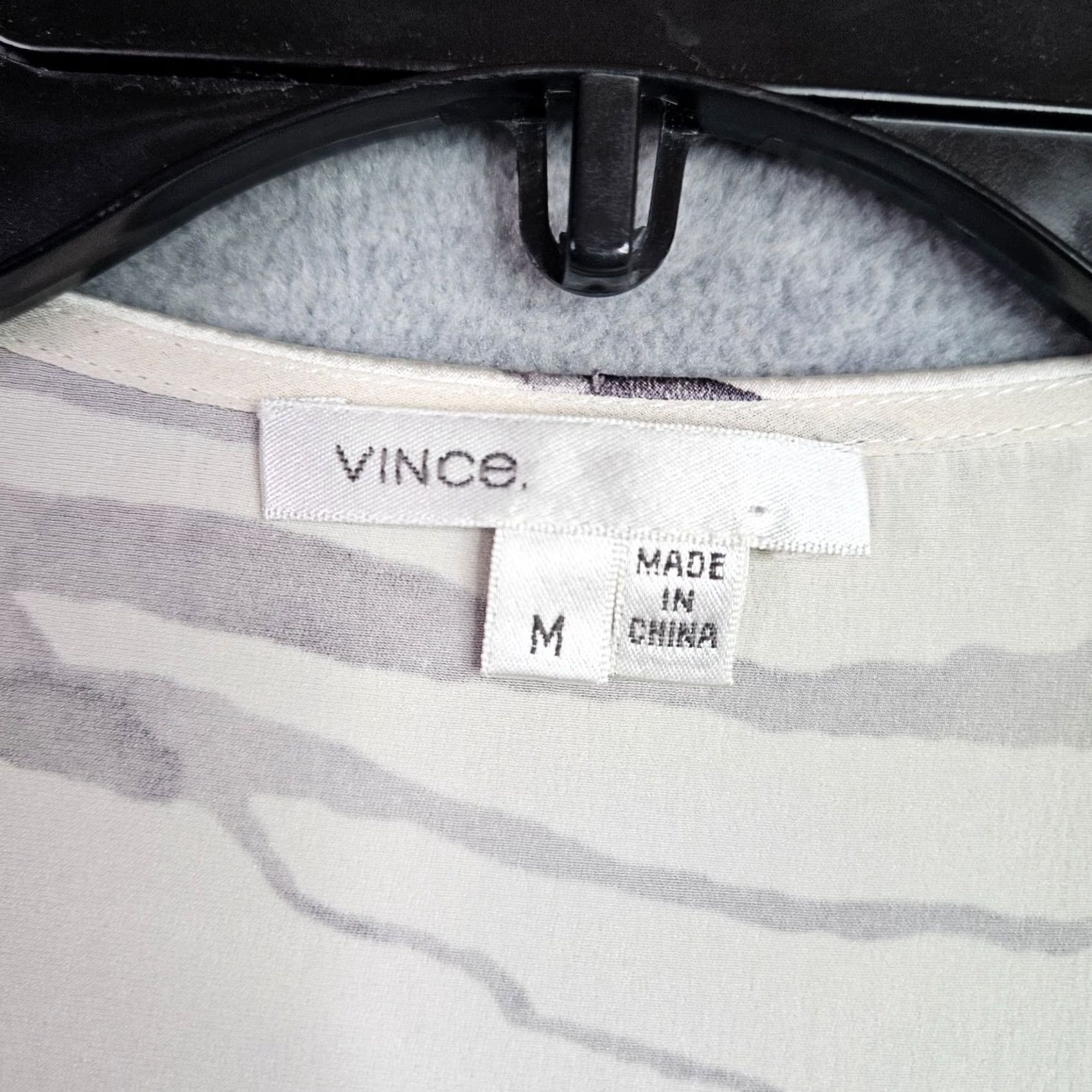 Vince Vince Silk Dress Abstract Branch Print Ombre Sleeveless Min imalist M Multicolor Solid Pattern Women A-Line Dress Sleeveless Size M / US 6-8 / IT 42-44 - 7 Thumbnail