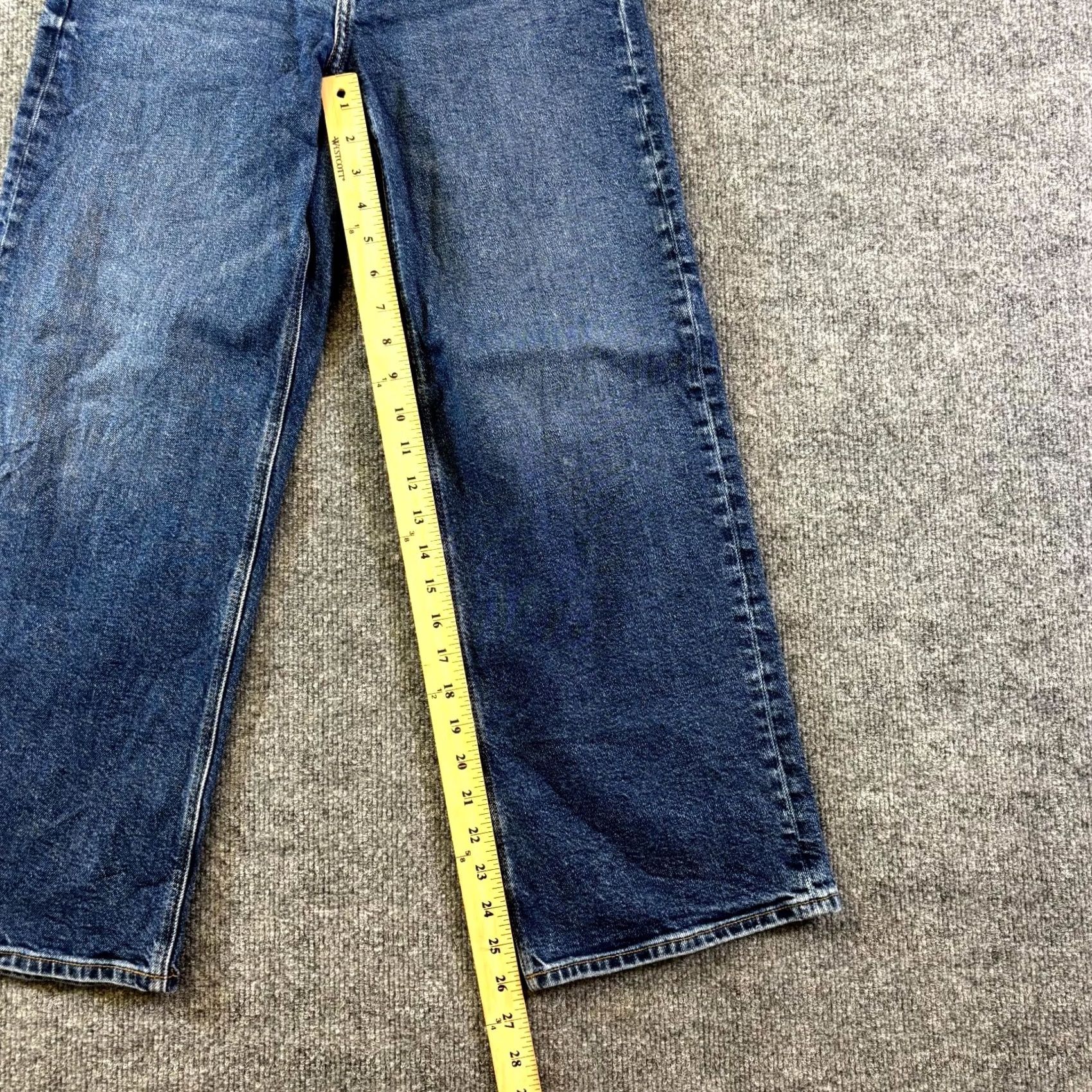 American Eagle Outfitters American Eagle Outfitters Jeans Womens 0 Blue Denim Medium Wash Wide Leg Whisker Size 25" / US 0 / IT 36 - 3 Thumbnail