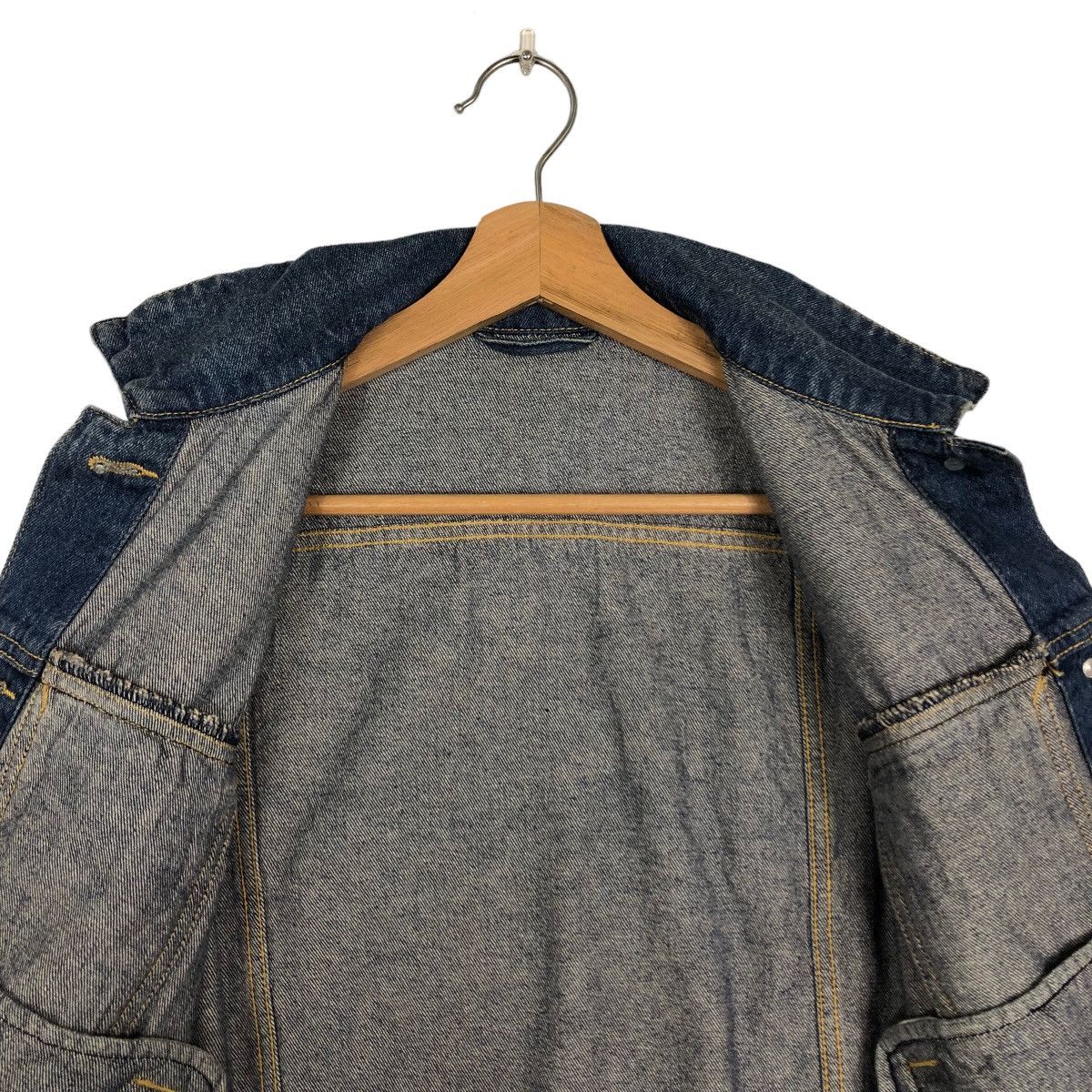 Japanese Brand 🔥90’s Biker Denim Jacket Gu Japan Punk Design Size US M / EU 48-50 / 2 - 11 Thumbnail