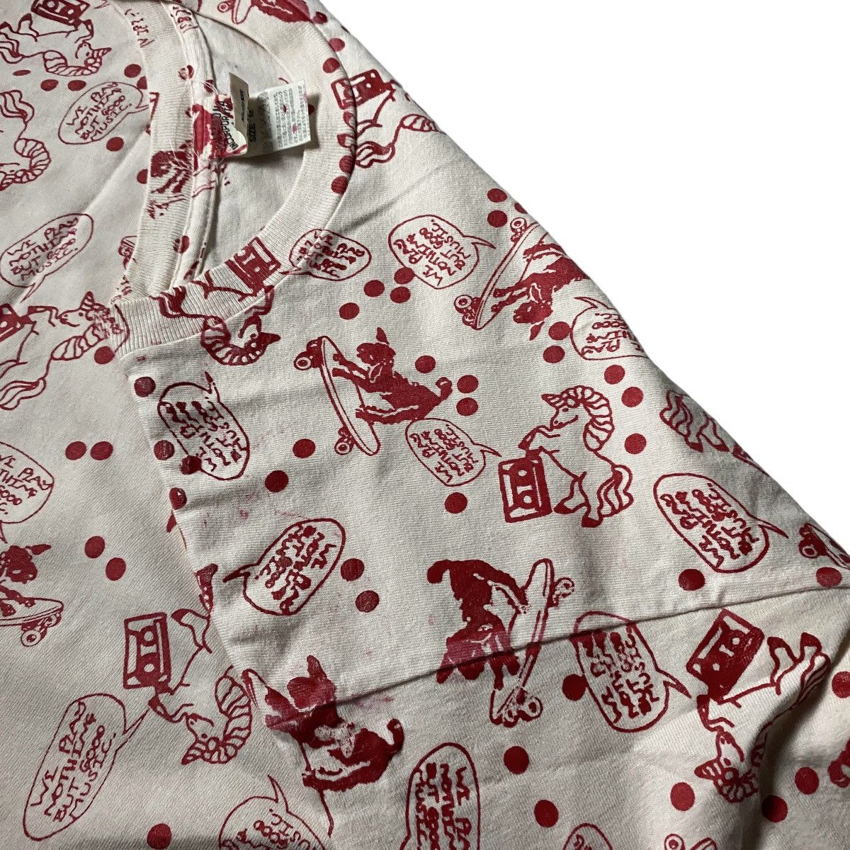 Hysteric Glamour 1990's RNA Unicorn Dog Oil Print Shirt Size US M / EU 48-50 / 2 - 13 Thumbnail