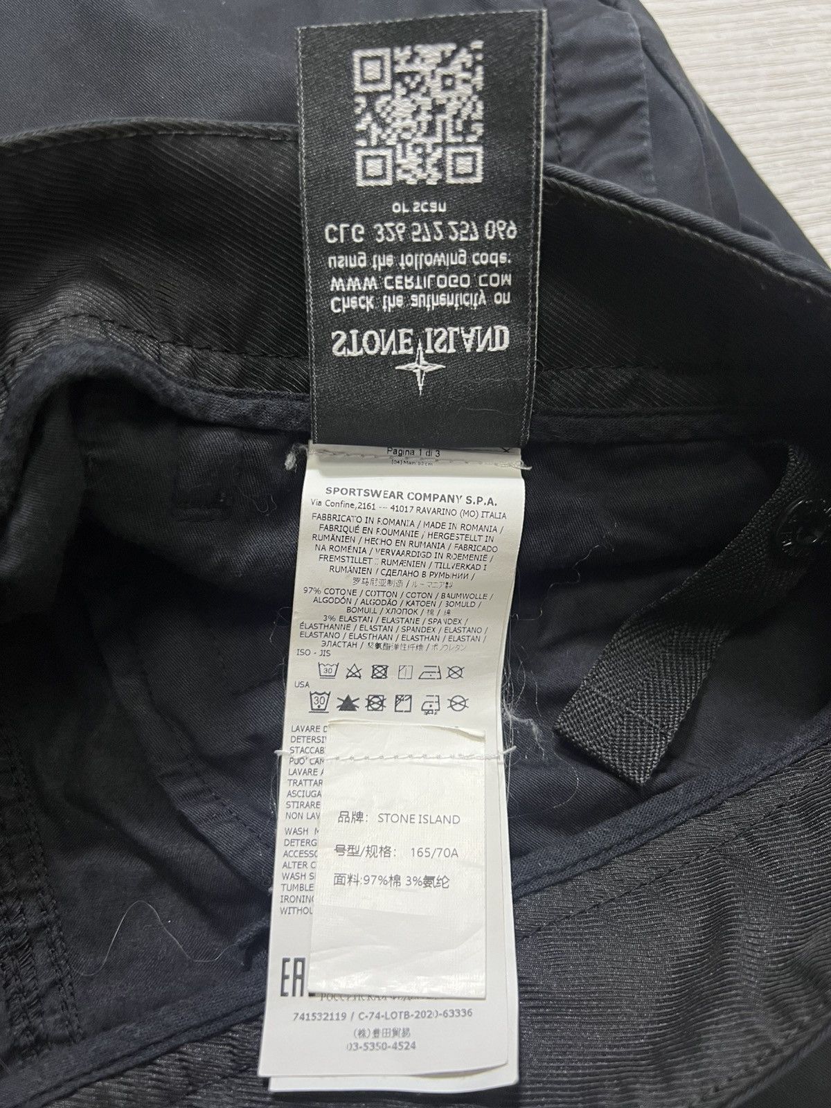 Stone Island Stone Island - Cotton Twill Cargo Pants Size US 30 / EU 46 - 13 Thumbnail