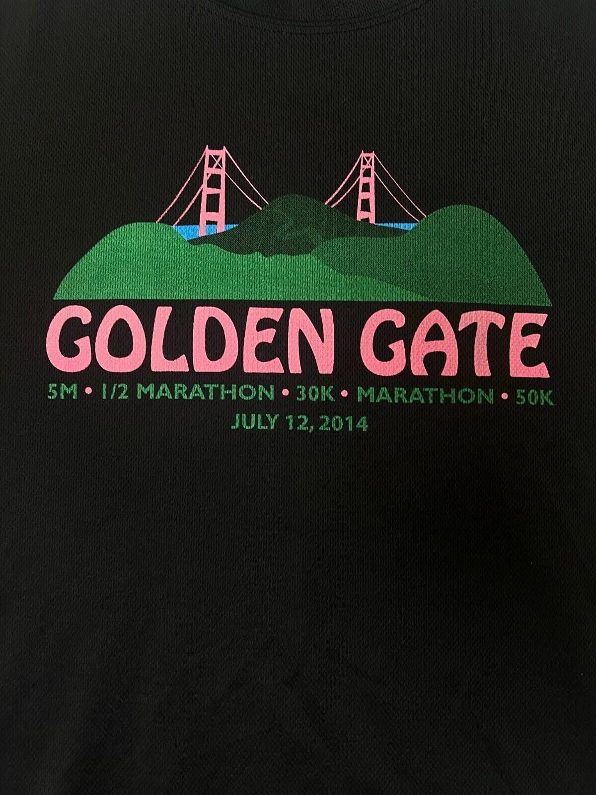 Designer Helium Golden Gate Marathon T-Shirt 2014 California Mens M Size US M / EU 48-50 / 2 - 1 Thumbnail