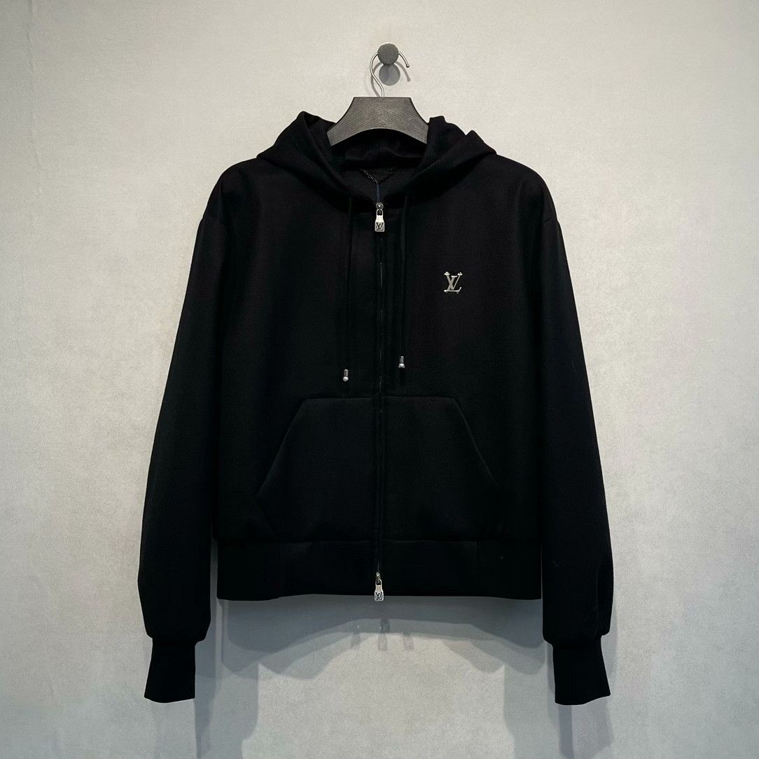 Louis Vuitton Louis Vuitton Logo Wool Cashmere Zip Hoodie 52 Size US L / EU 52-54 / 3 - 1 Thumbnail