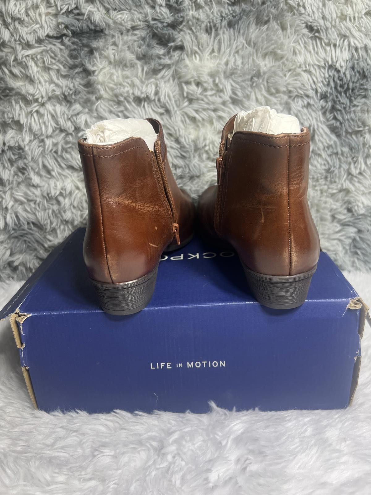 Rockport Rockport Carly Bootie Brown Leather Ankle Boots Size 10M Size US 10 / IT 40 - 4 Thumbnail