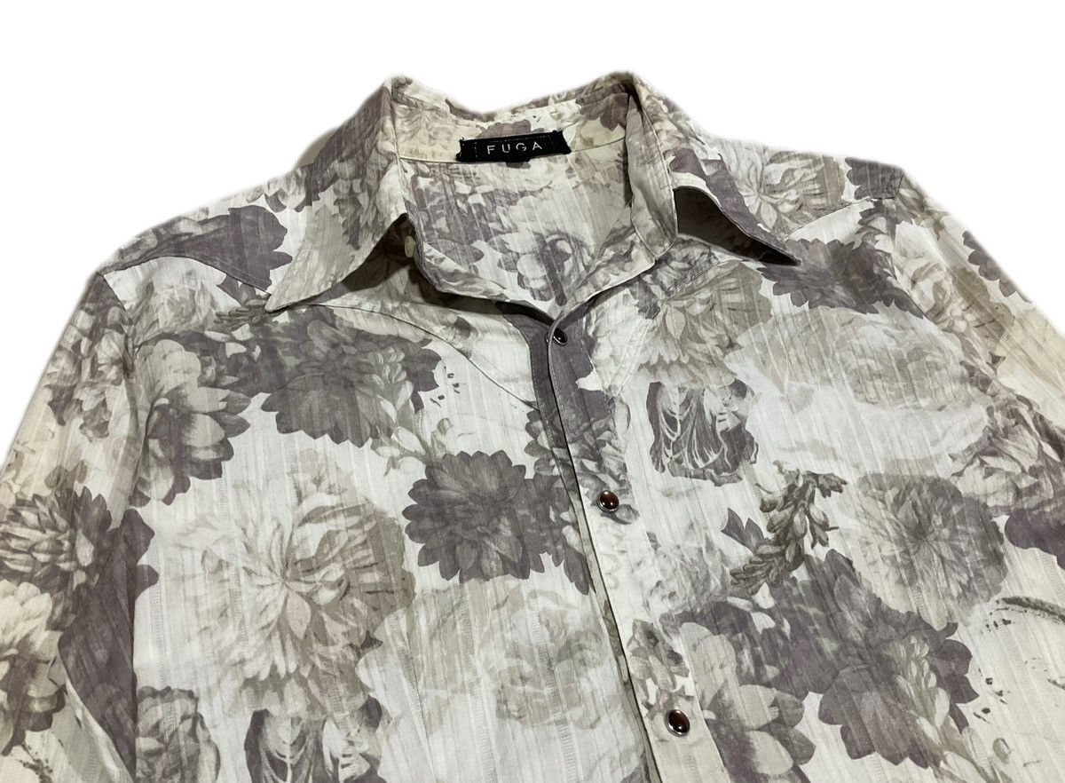 🔥Sick Y2K Archived Fuga Shirt Floral Overprinted