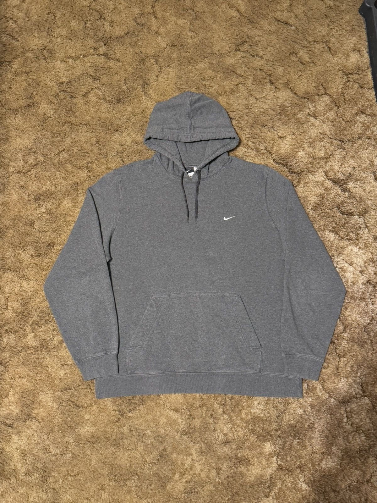 Nike Vintage Y2K Nike Small Logo Hoodie Grey XXLarge Size US XXL / EU 58 / 5 - 1 Thumbnail