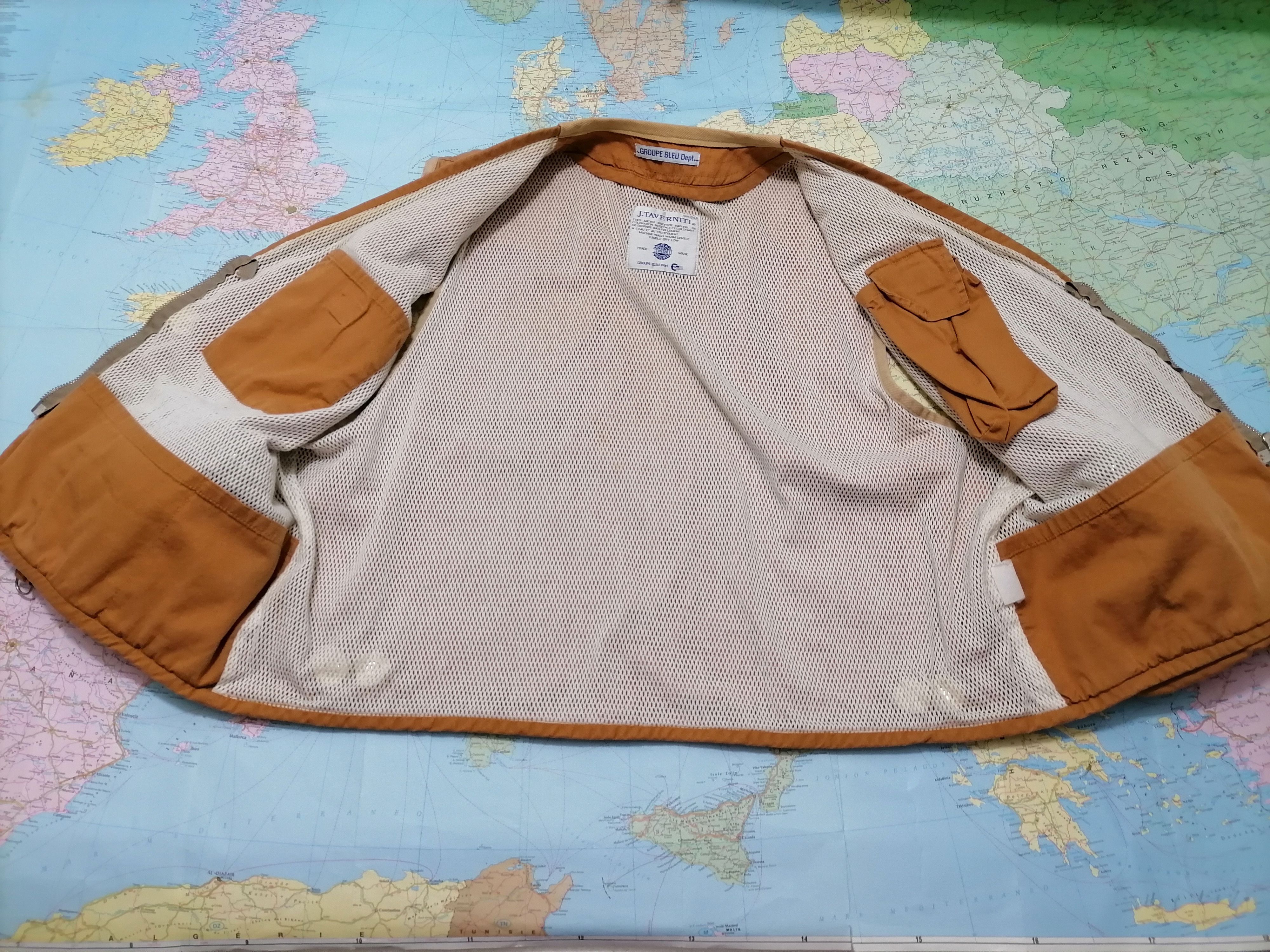 Vintage Vest J. Taverniti US Navy , XL Paris France Size US XL / EU 56 / 4 - 8 Thumbnail