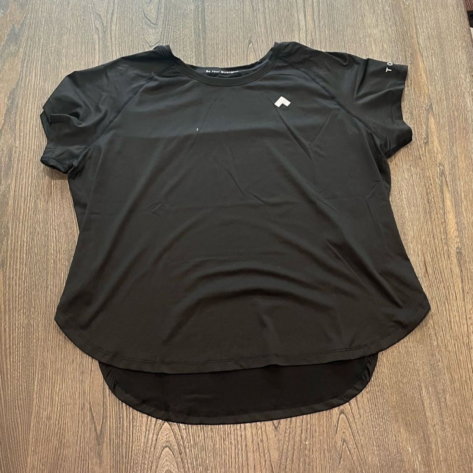 Vintage NWOT Tonal Black Short Sleeve Athletic Shirt Size 3X Size US XXL / EU 58 / 5 - 1 Thumbnail