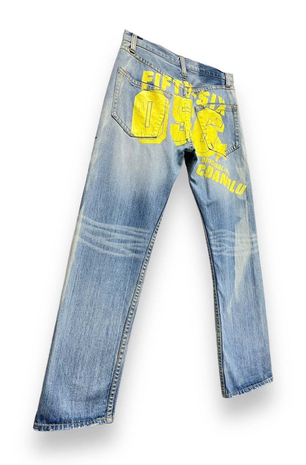 Japanese Brand × Le Grande Bleu (L.G.B.) 🔥CO&LU 56 Big Print Light Wash Sun Faded Denim Size US 30 / EU 46 - 3 Thumbnail
