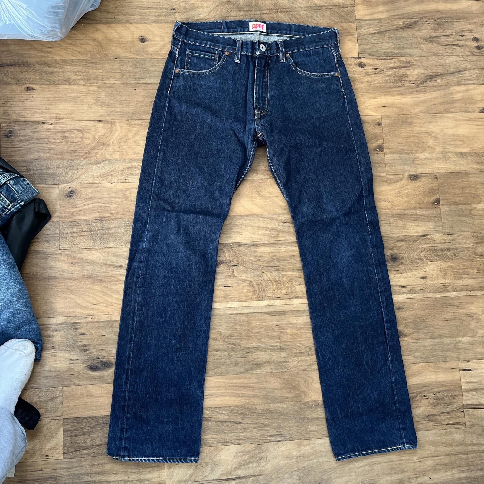 Bape BAPE Logo Jeans - A Bathing Ape Size 32" / US 10 / IT 46 - 4 Thumbnail