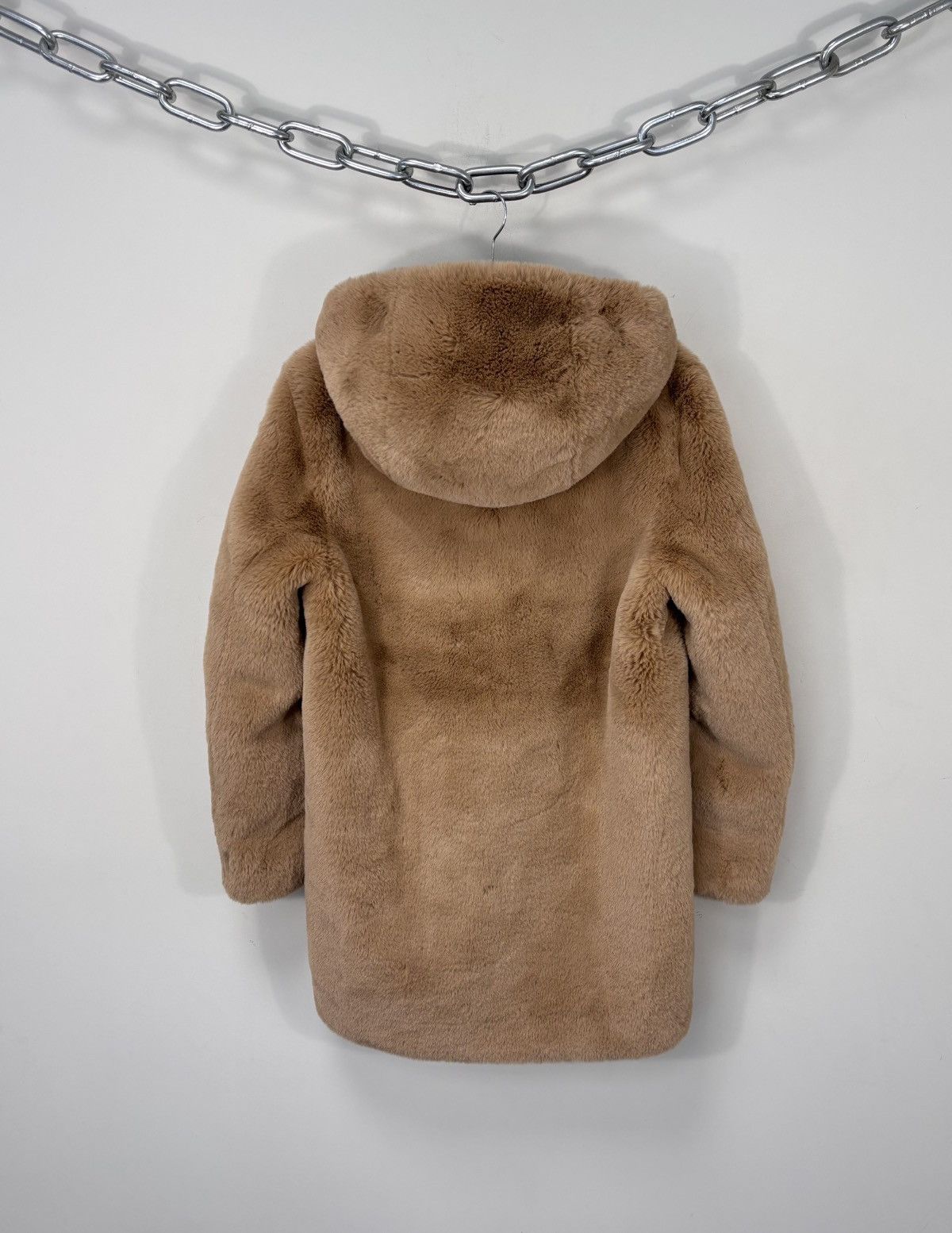 Sandro Sandro Paris NWT Women’s Mirage Long Jacket Faux Fur Hooded Size XS / US 0-2 / IT 36-38 - 20 Thumbnail
