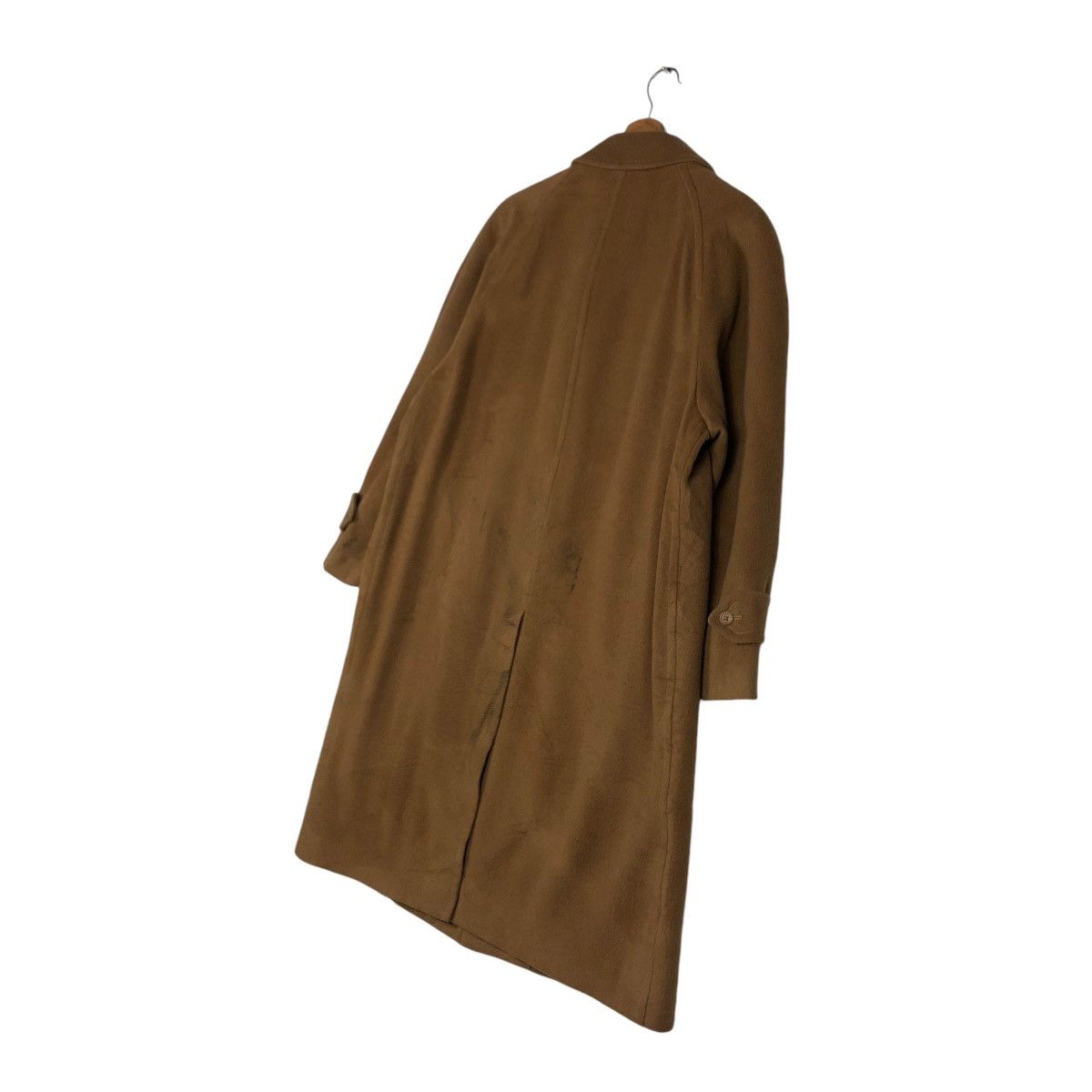 Burberry 🔥VINTAGE FLY WOOL HERRINGBONE LONG JACKET BURBERRYS Size US M / EU 48-50 / 2 - 12 Thumbnail