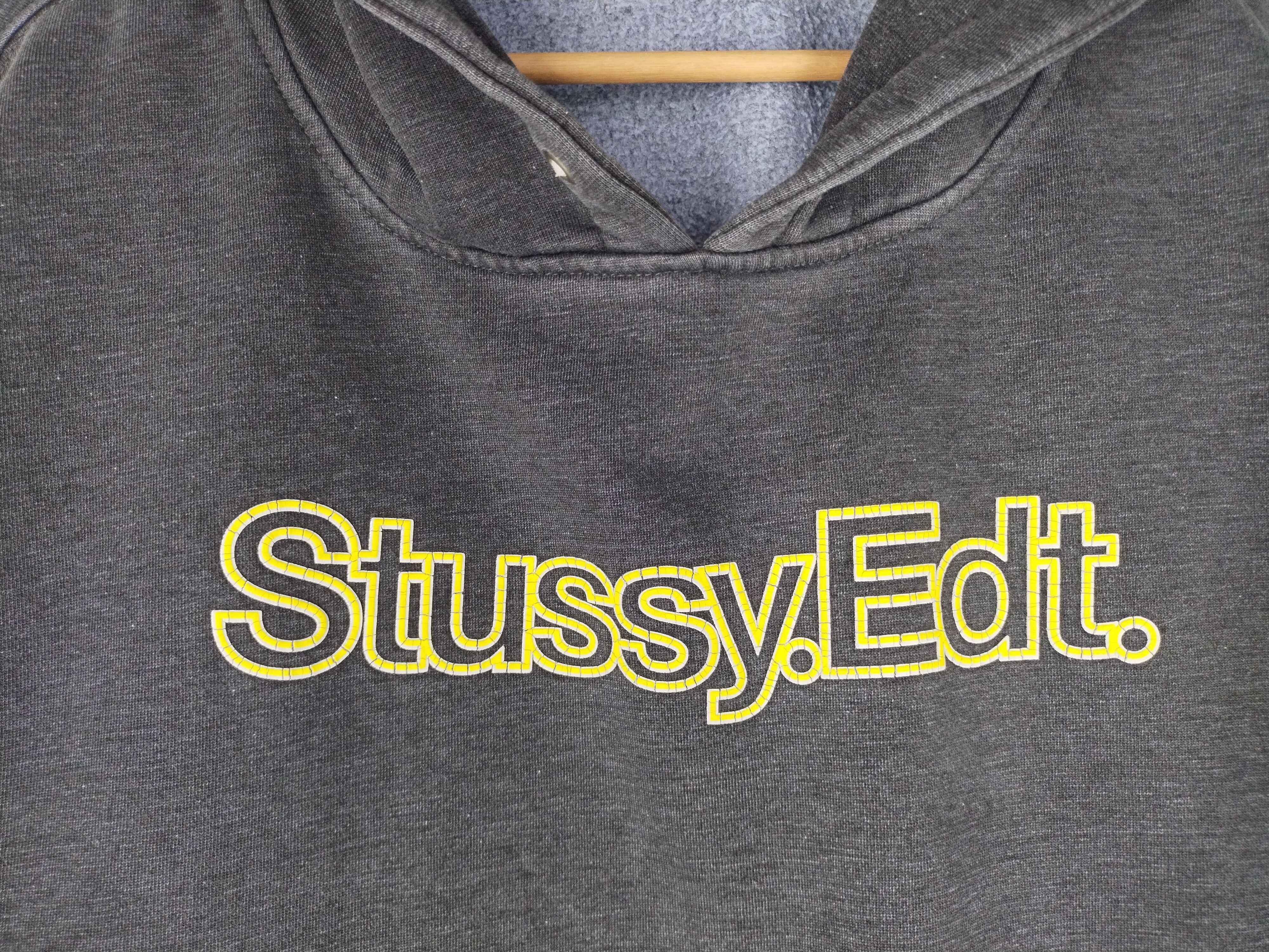Stussy × Vintage Vintage 80's Stussy Edt. Logo Pullover Grey Hoodie Size US L / EU 52-54 / 3 - 4 Thumbnail