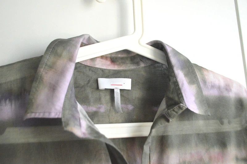 CINQUE Cinque shirt S/M oversize cotton chambray tie-dye boho indie Size M / US 6-8 / IT 42-44 - 3 Thumbnail