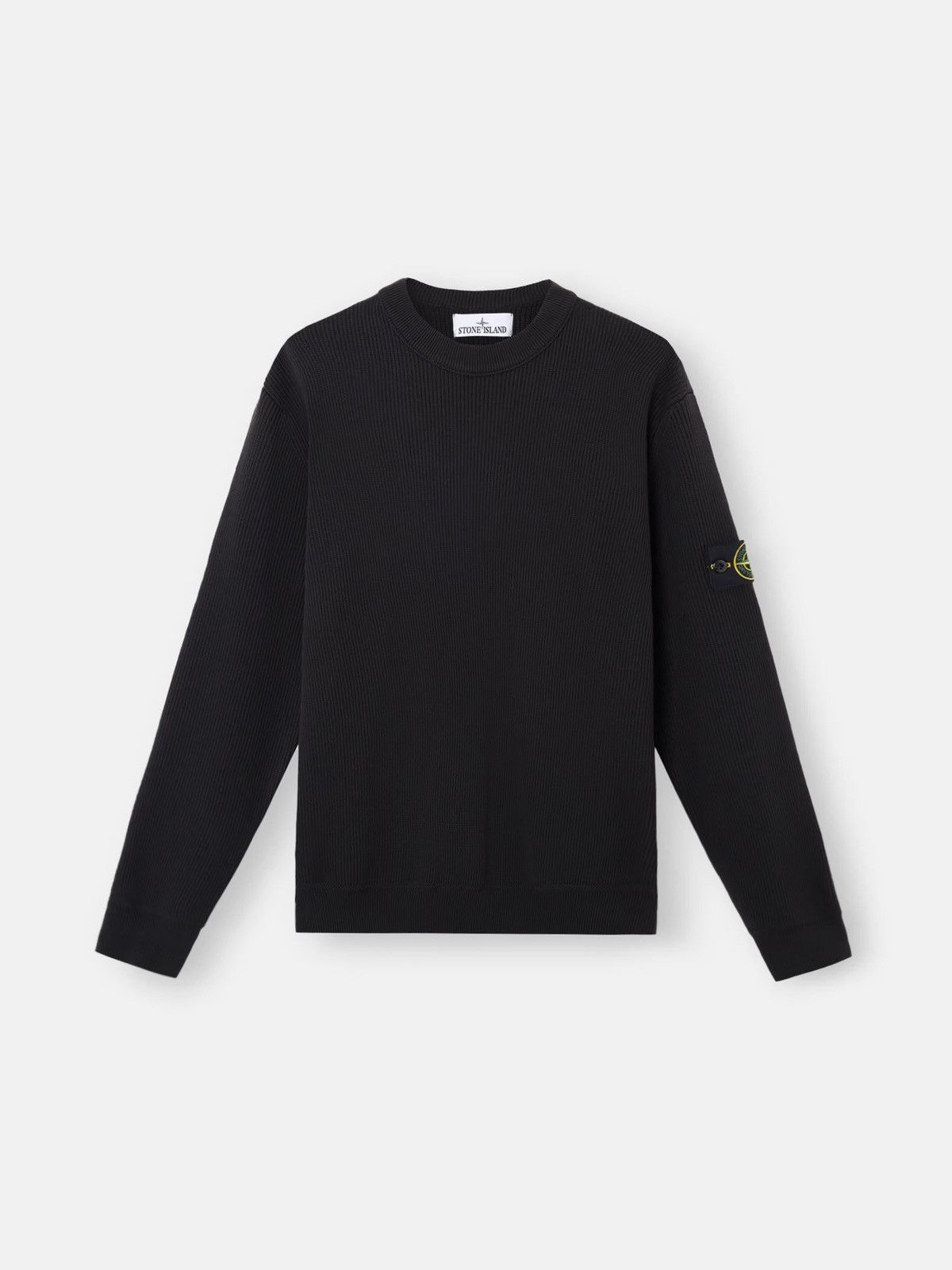 Stone Island Stone Island Ribbed Crewneck Sweater - Black Size US M / EU 48-50 / 2 - 3 Thumbnail
