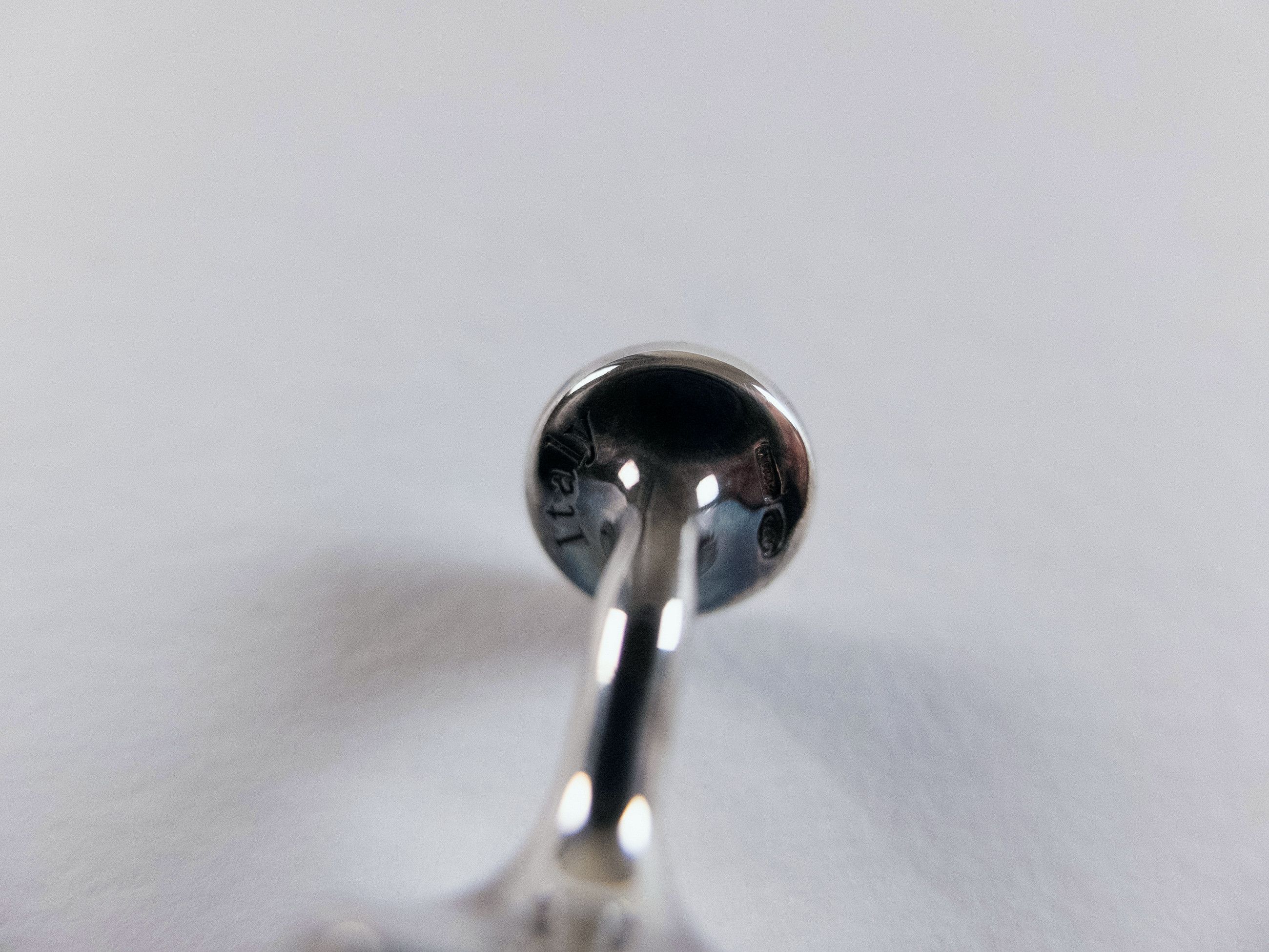 Berluti BERLUTI Paris Scritto engraved silver cufflinks Italy Size ONE SIZE - 6 Thumbnail