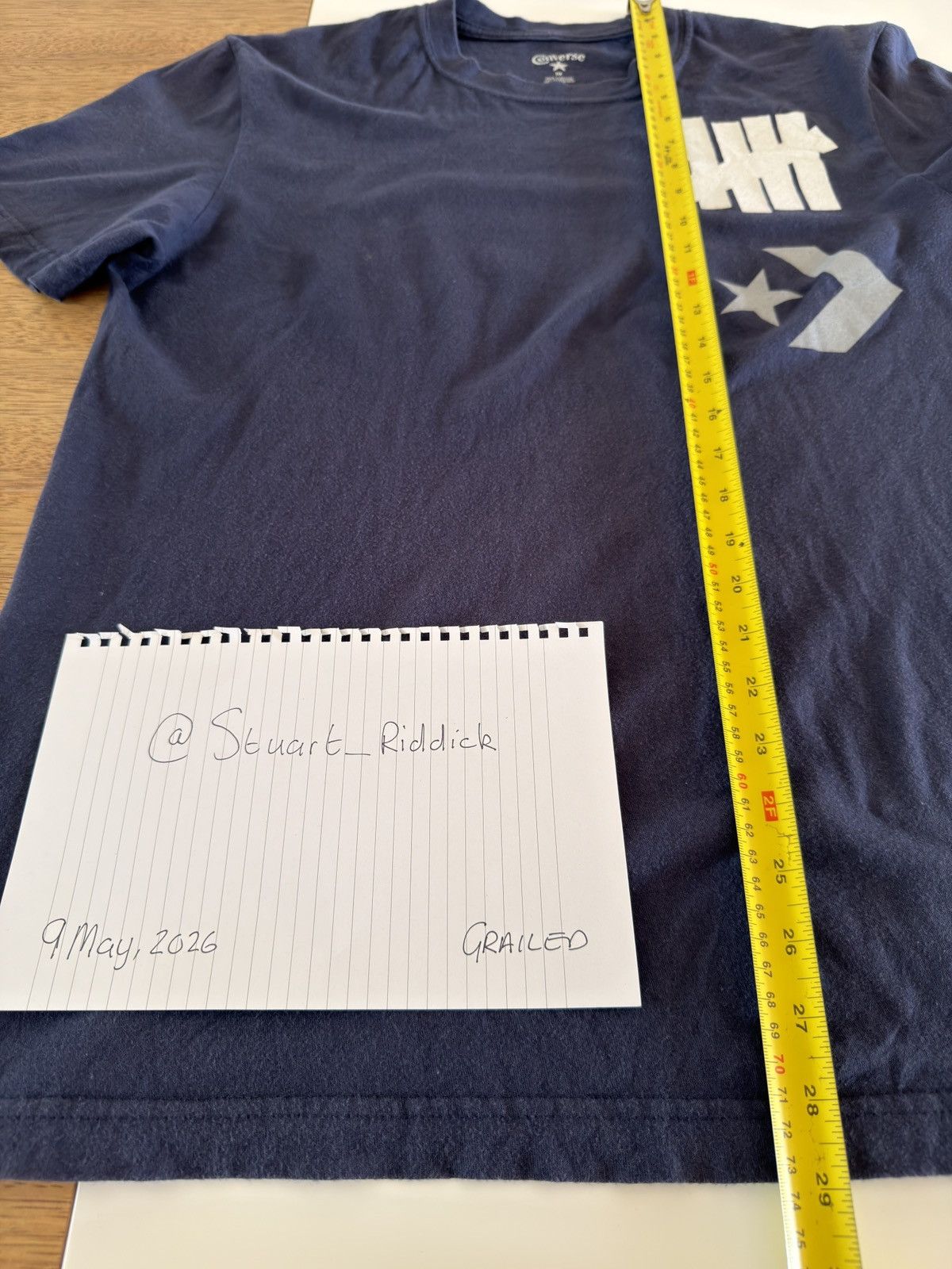 Converse × Undefeated Undefeated x Converse T-shirt - Navy Size US M / EU 48-50 / 2 - 6 Thumbnail