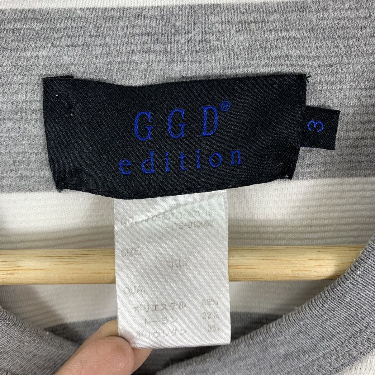 Japanese Brand GGD EDITION Japanese Brand Stripes Short Sleeve Tshirt Size US L / EU 52-54 / 3 - 5 Thumbnail