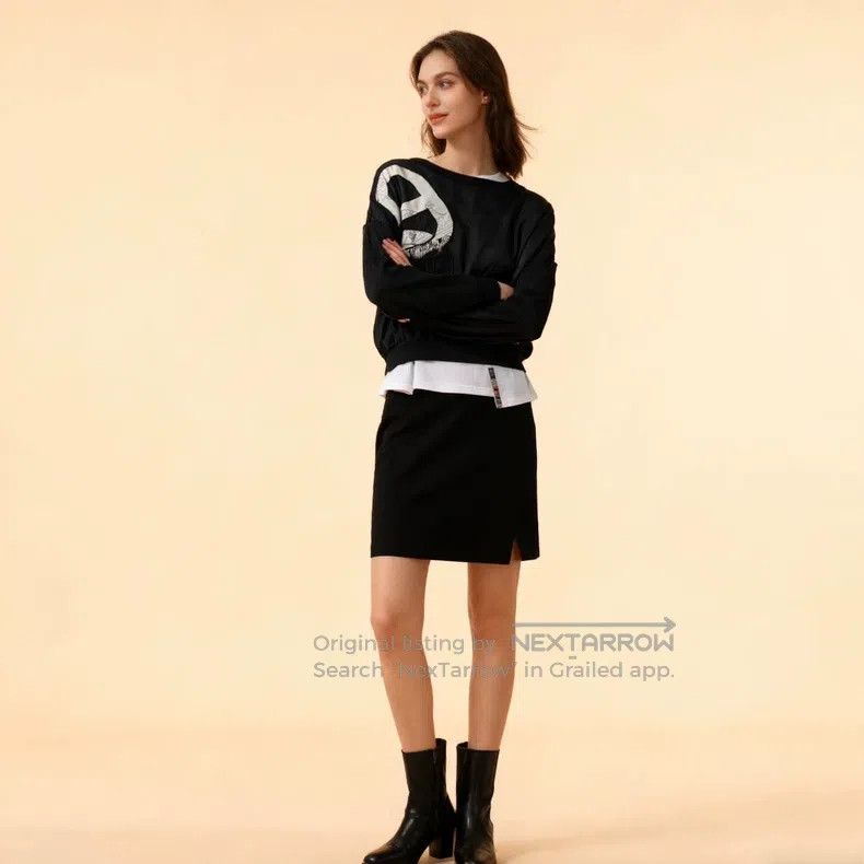 Hermes Hermes Pig Nose Long Sleeve Crewneck, Black Knit Sleeves Size XS / US 0-2 / IT 36-38 - 3 Thumbnail