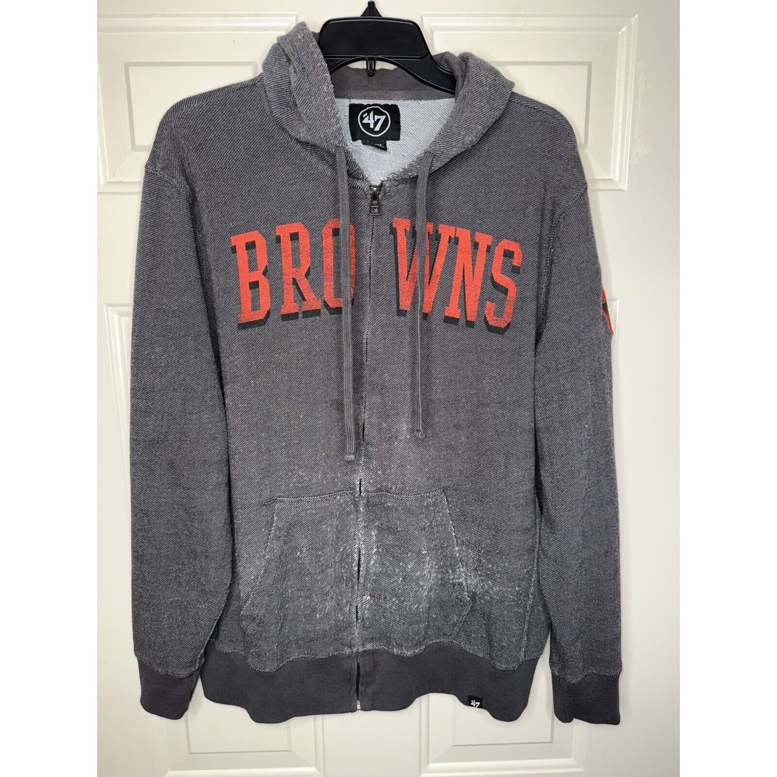 47 Cleveland Browns Vintage Hoodie Gray Men’s XL ‘47 Brand Size US XL / EU 56 / 4 - 1 Thumbnail