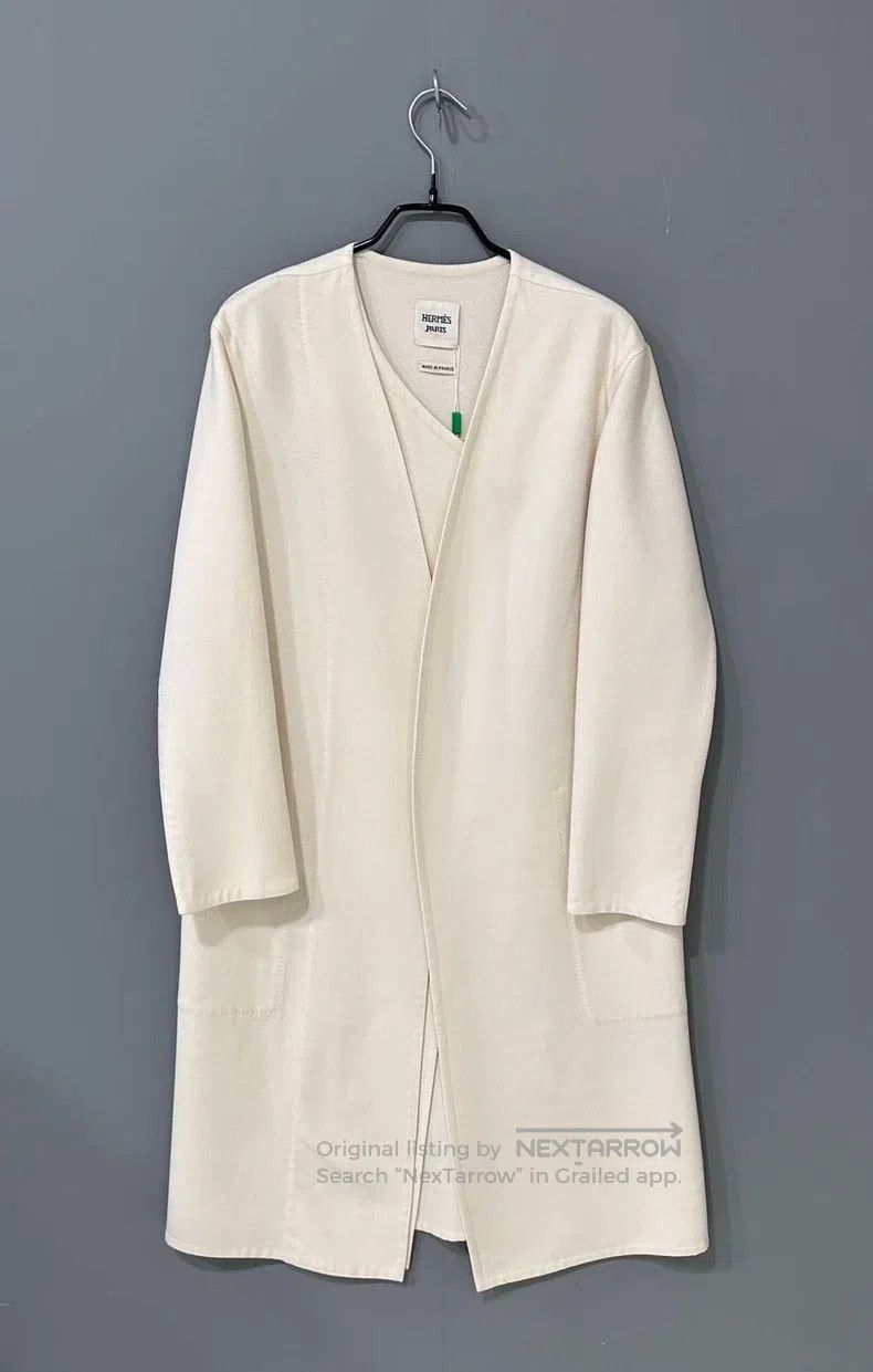 Hermes Long Cashmere Overcoat Jacket