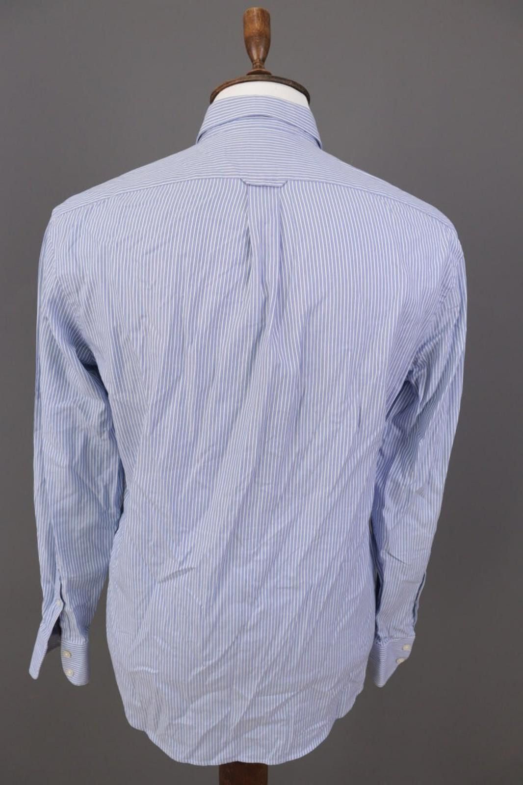 Gieves & Hawkes Gieves & Hawkes Blue Striped Dress Shirt Size 41 / 16 Size US M / EU 48-50 / 2 - 6 Thumbnail