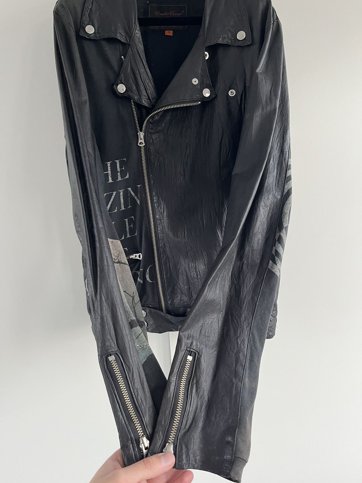 Undercover SS06 “T” Klaus Hybrid Leather Rider Jacket