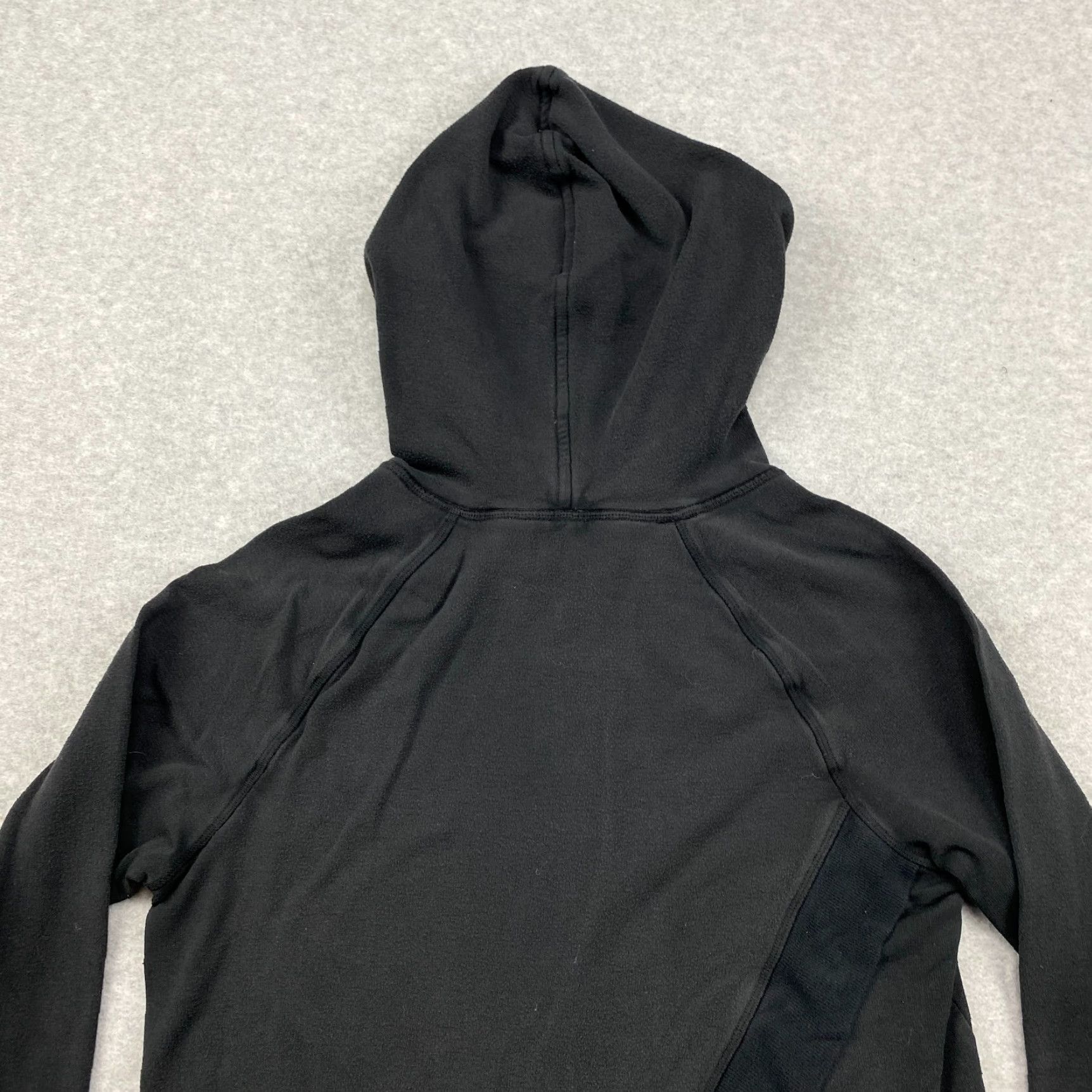 Athleta Athleta Hoodie Womens Small Black Fleece Thumbholes Stretch Criss Cross Back Size S / US 4 / IT 40 - 6 Thumbnail