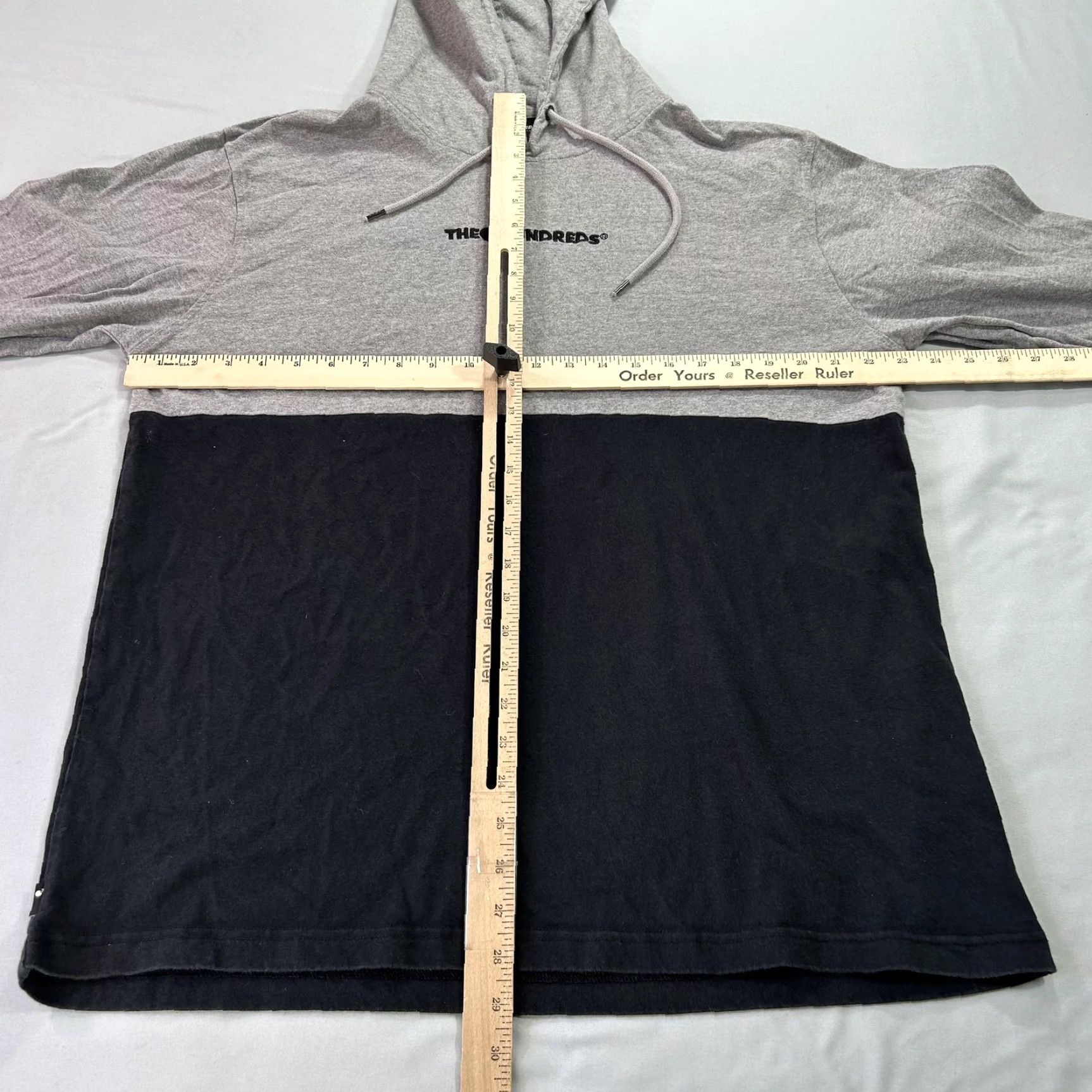 The Hundreds The Hundreds Hoodie Gray Black XL Pullover Hooded Sweatshirt Streetwear Mens Size US XL / EU 56 / 4 - 4 Thumbnail