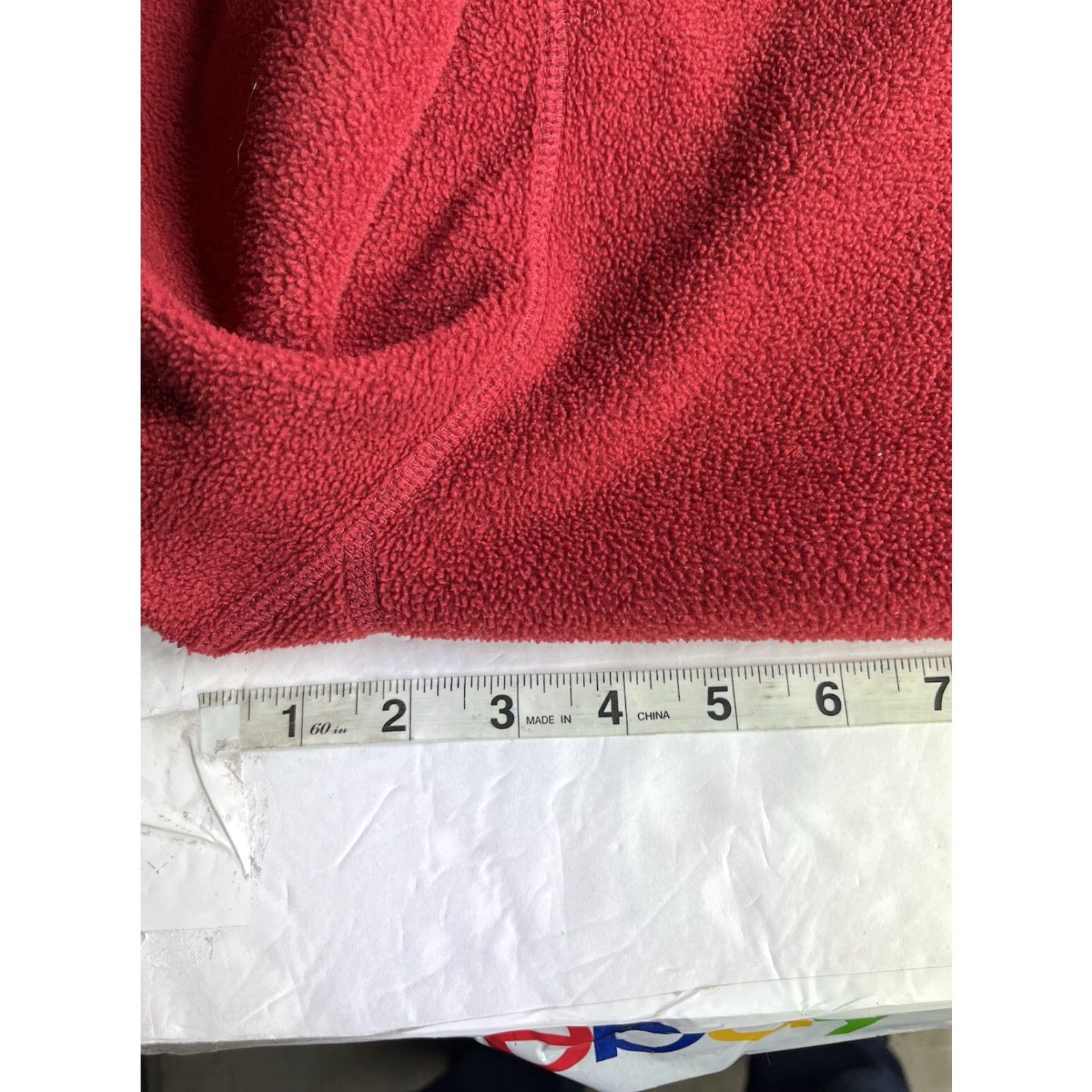 Roots ROOTS Red Sweatshirt Fleece Crewneck 1/4 Zip Men's Size L Made In Canada Size US L / EU 52-54 / 3 - 3 Thumbnail