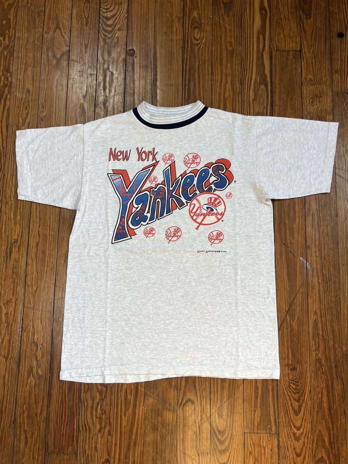 New York Yankees × Vintage Vintage 90s New York Yankees Shirt RARE True Fan MLB Size US L / EU 52-54 / 3 - 2 Thumbnail