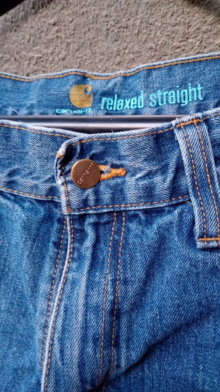 Carhartt Carhartt Relaxed Straight Jeans B320-WTB sz 34x32 Size US 34 / EU 50 - 5 Thumbnail