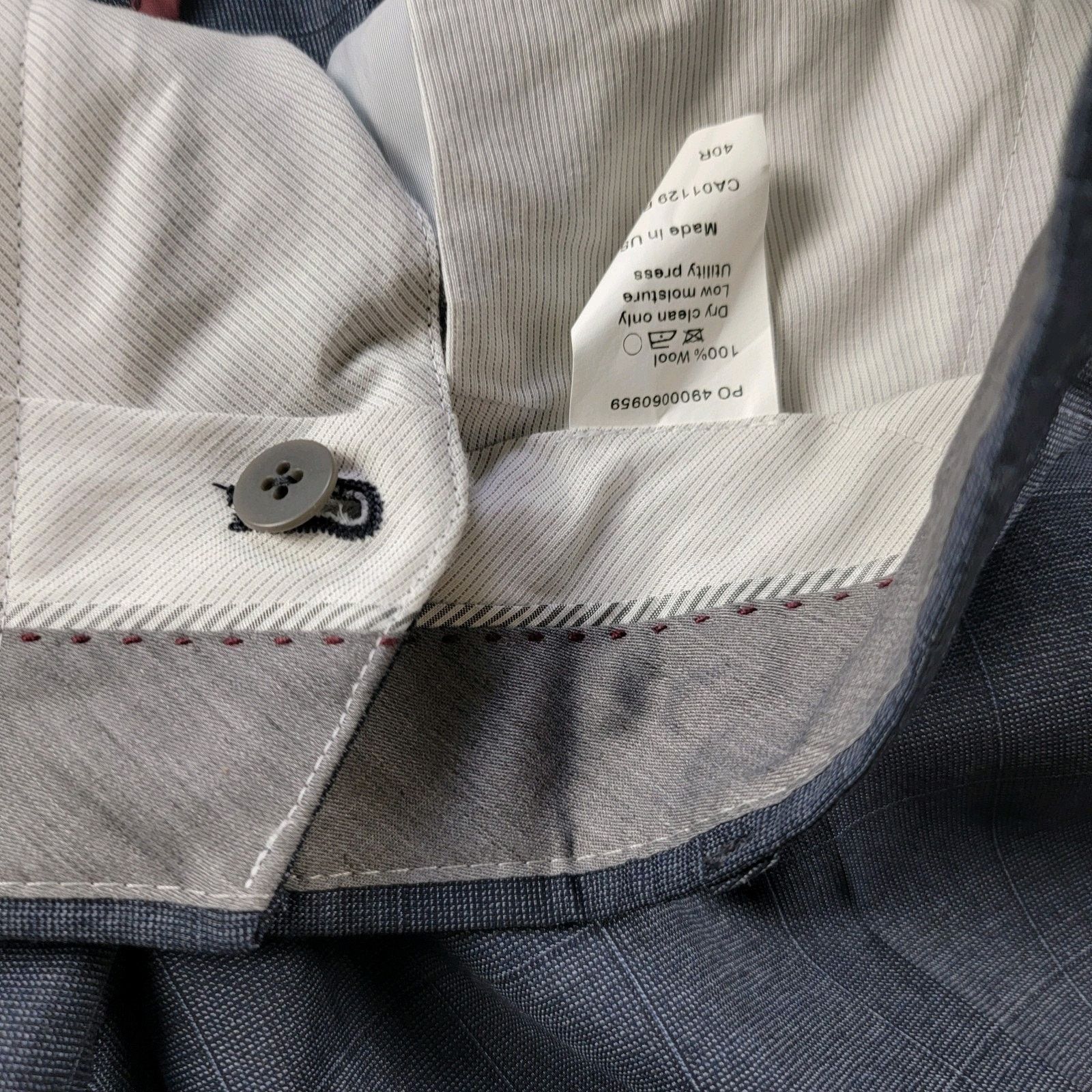 Todd Snyder Todd Snyder Windowpane Wool Trouser Suit Pants Size US 40 / EU 56 - 15 Thumbnail