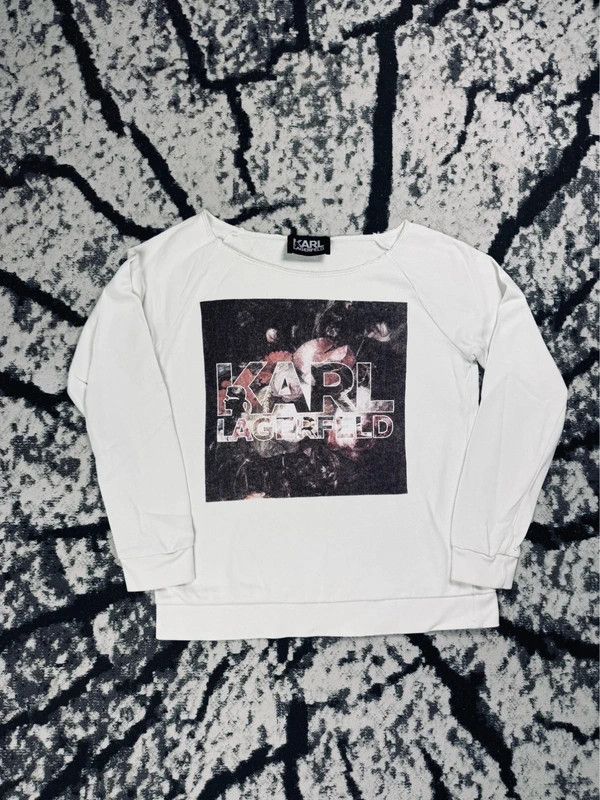 Karl Lagerfeld Karl Lagerfeld crewneck sweatshirt white colored M Size M / US 6-8 / IT 42-44 - 1 Thumbnail