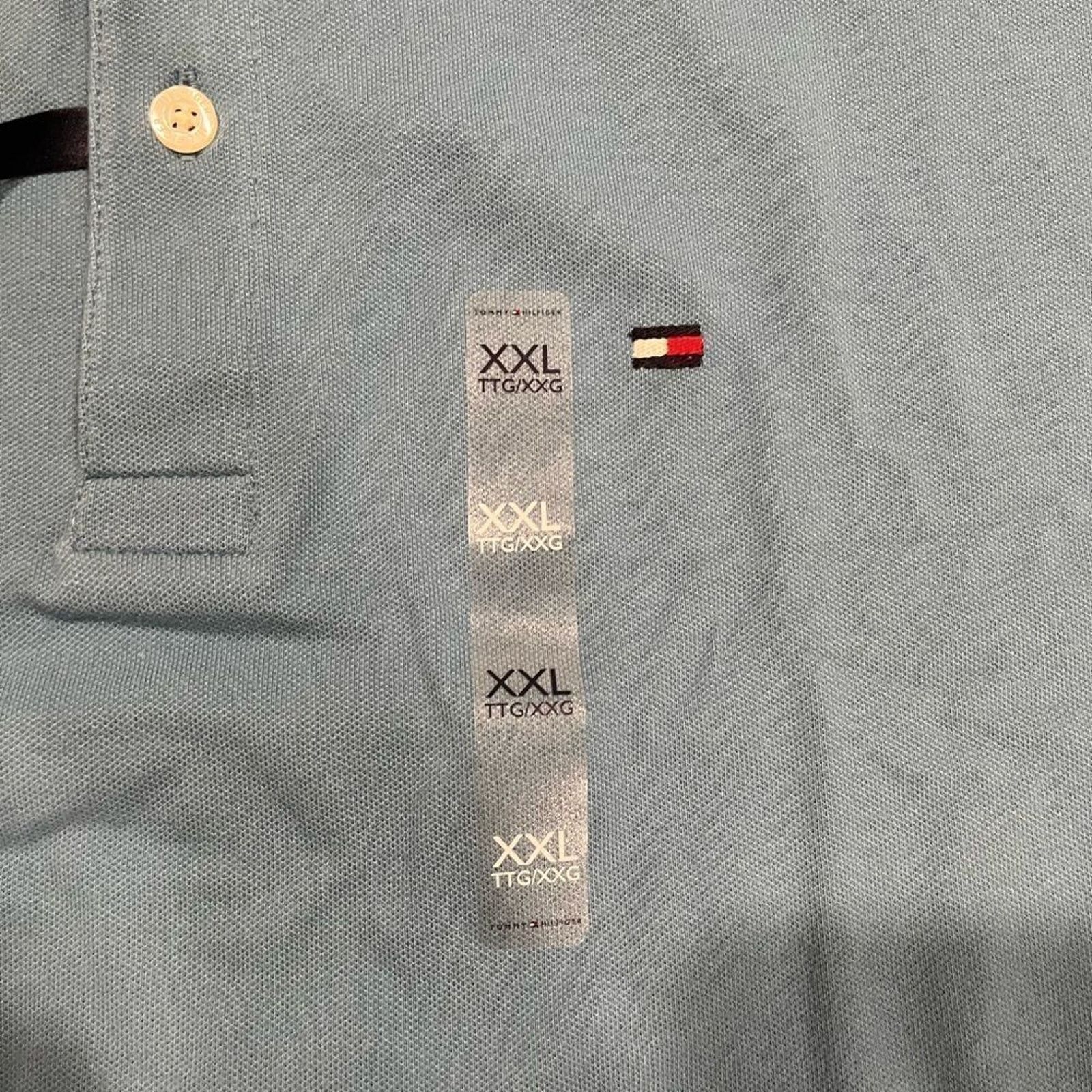 Tommy Hilfiger Tommy Hilfiger Men's Slim Fit Polo Blue SIZE: XXL Size US XXL / EU 58 / 5 - 2 Thumbnail