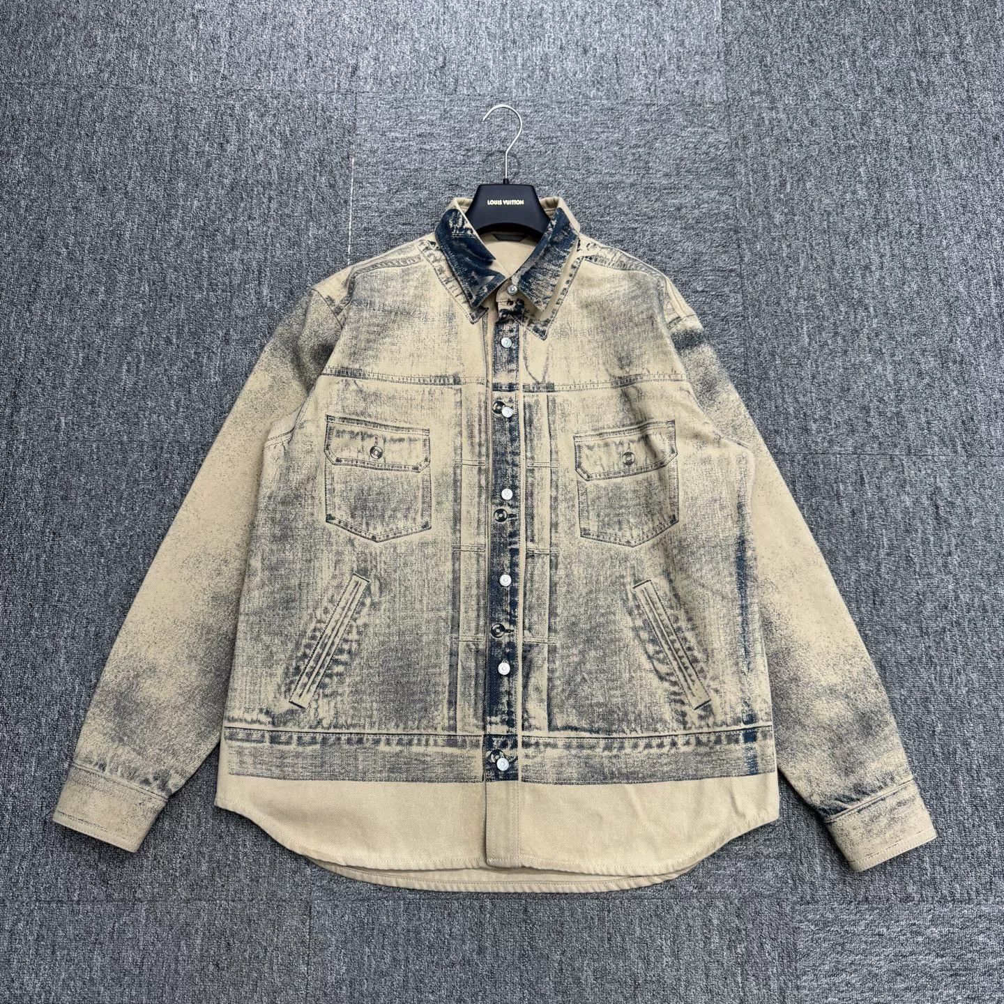 vintage distressed denim jacket by Dior