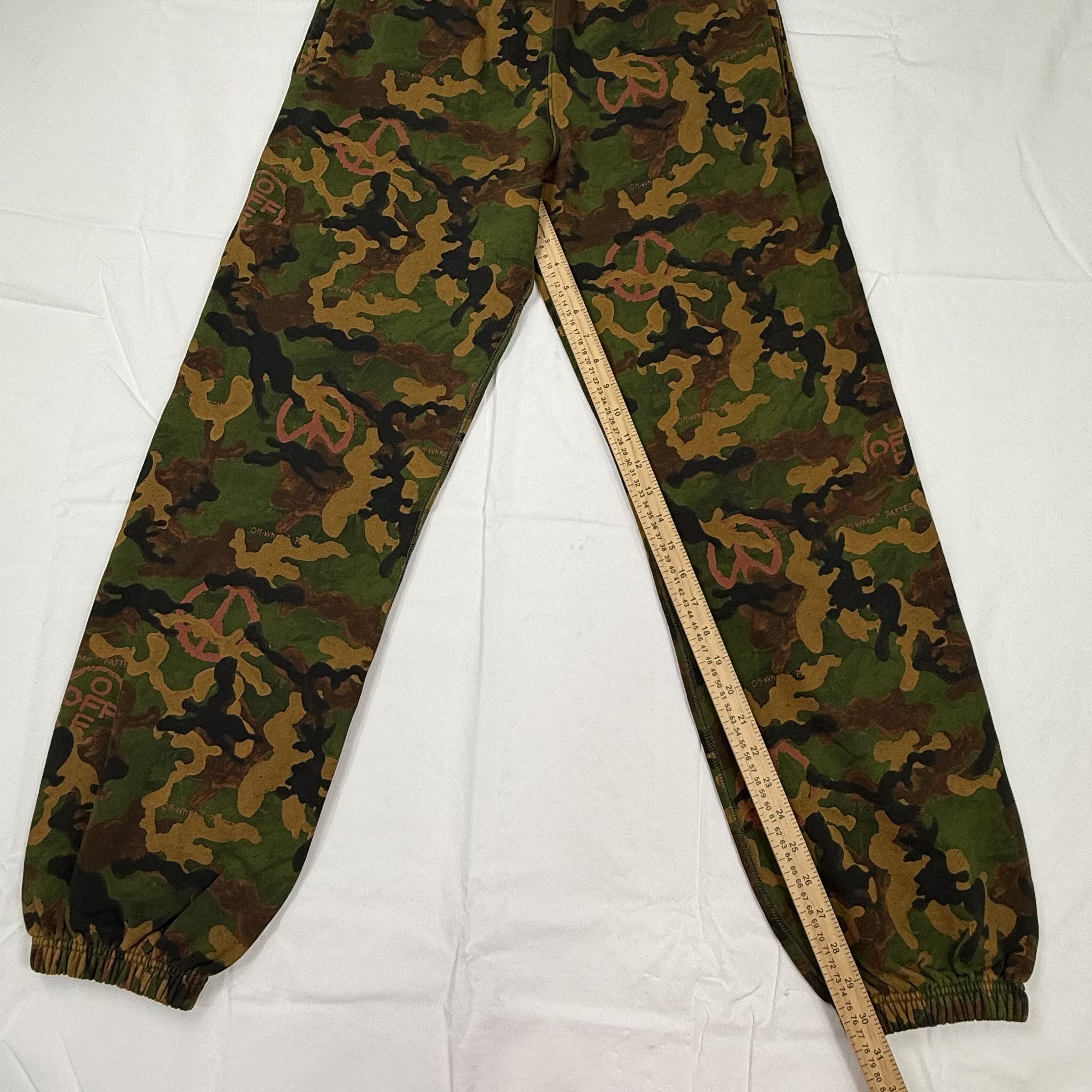 Off-White Off-White Virgil Abloh Camo Arrow Logo Sweatpants Size M Size US 32 / EU 48 - 2 Thumbnail