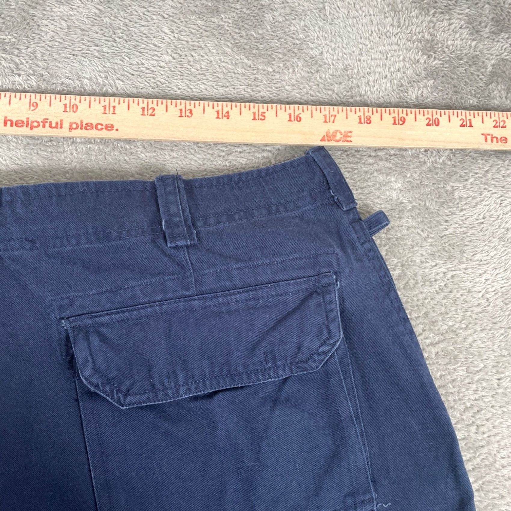 Vintage RS Surf Cargo Shorts Mens Large Navy Blue Baggy Skater Y2K Style Size US 34 / EU 50 - 7 Thumbnail